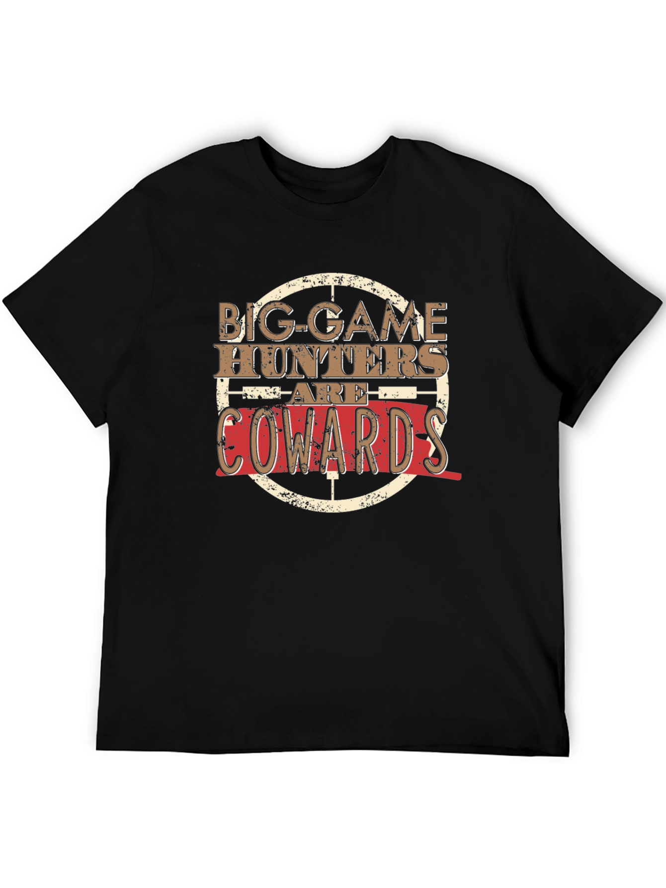Big Game Hunters Are Cowards Graphic T-Shirt