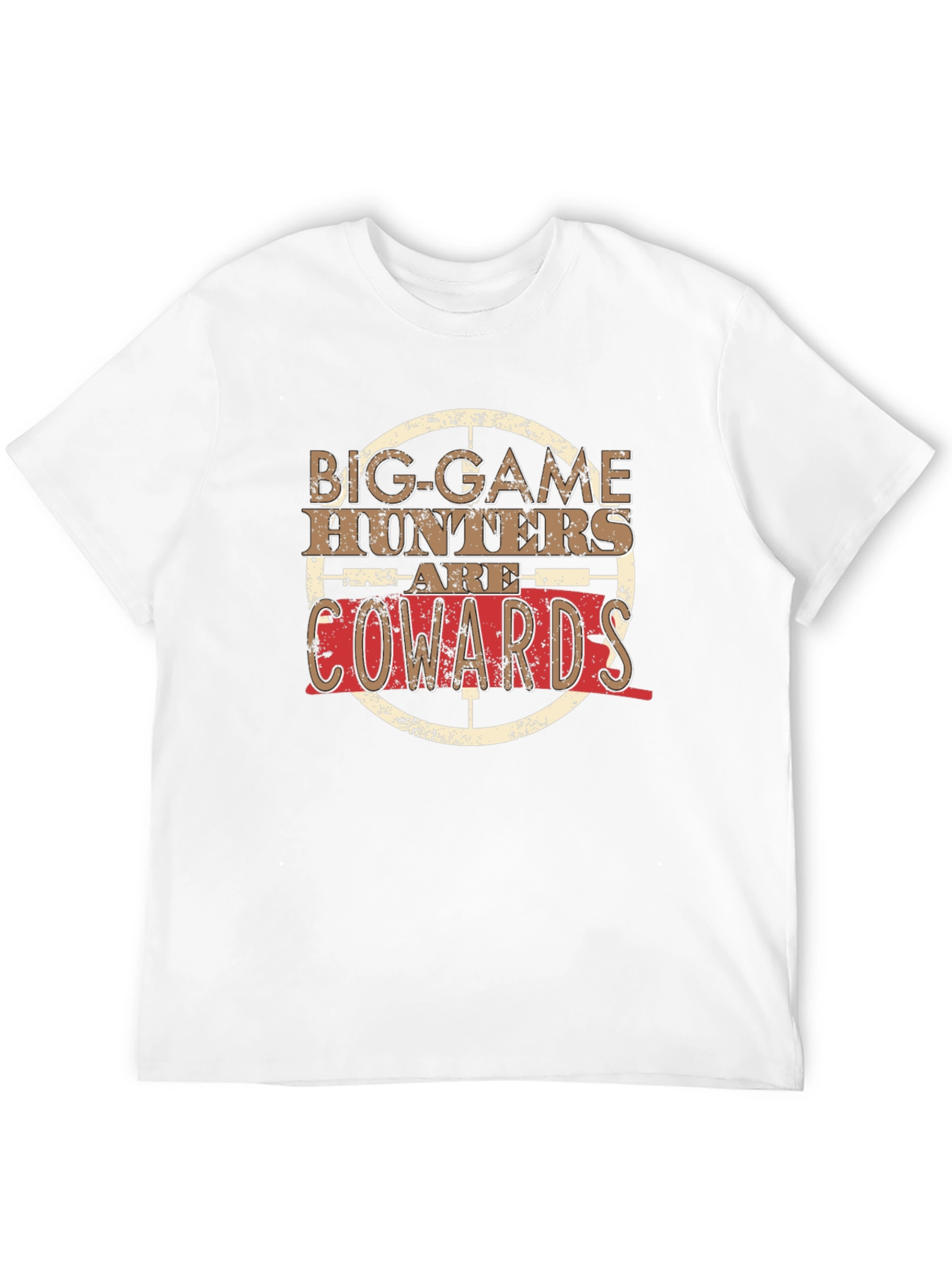 Big Game Hunters Are Cowards Graphic T-Shirt
