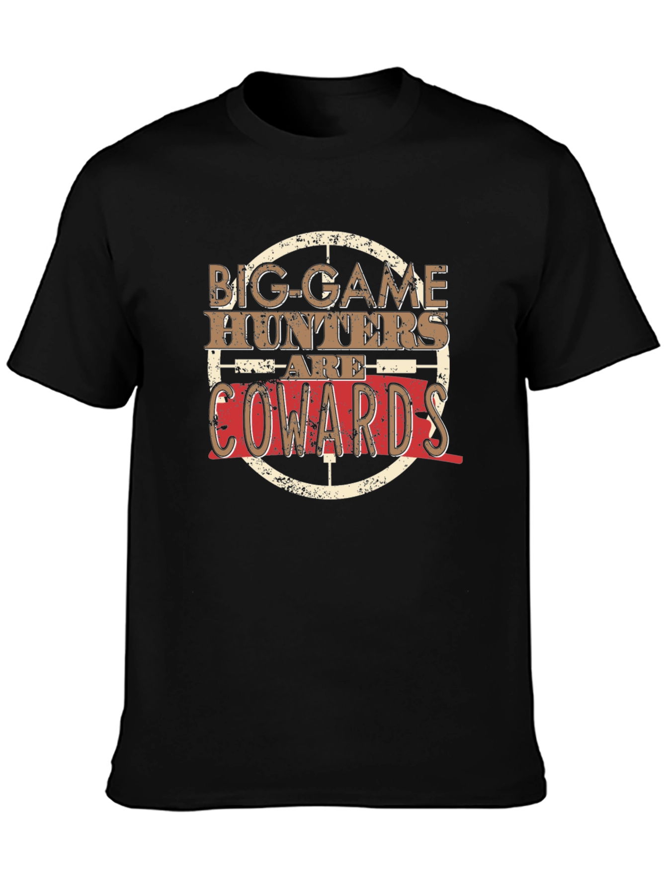 Big Game Hunters Are Cowards Graphic T-Shirt