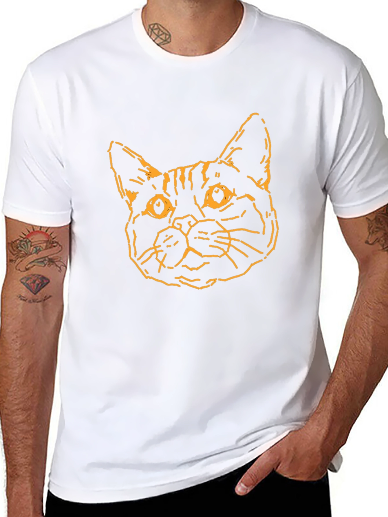 Cool Cat Tee - Black Graphic T-Shirt