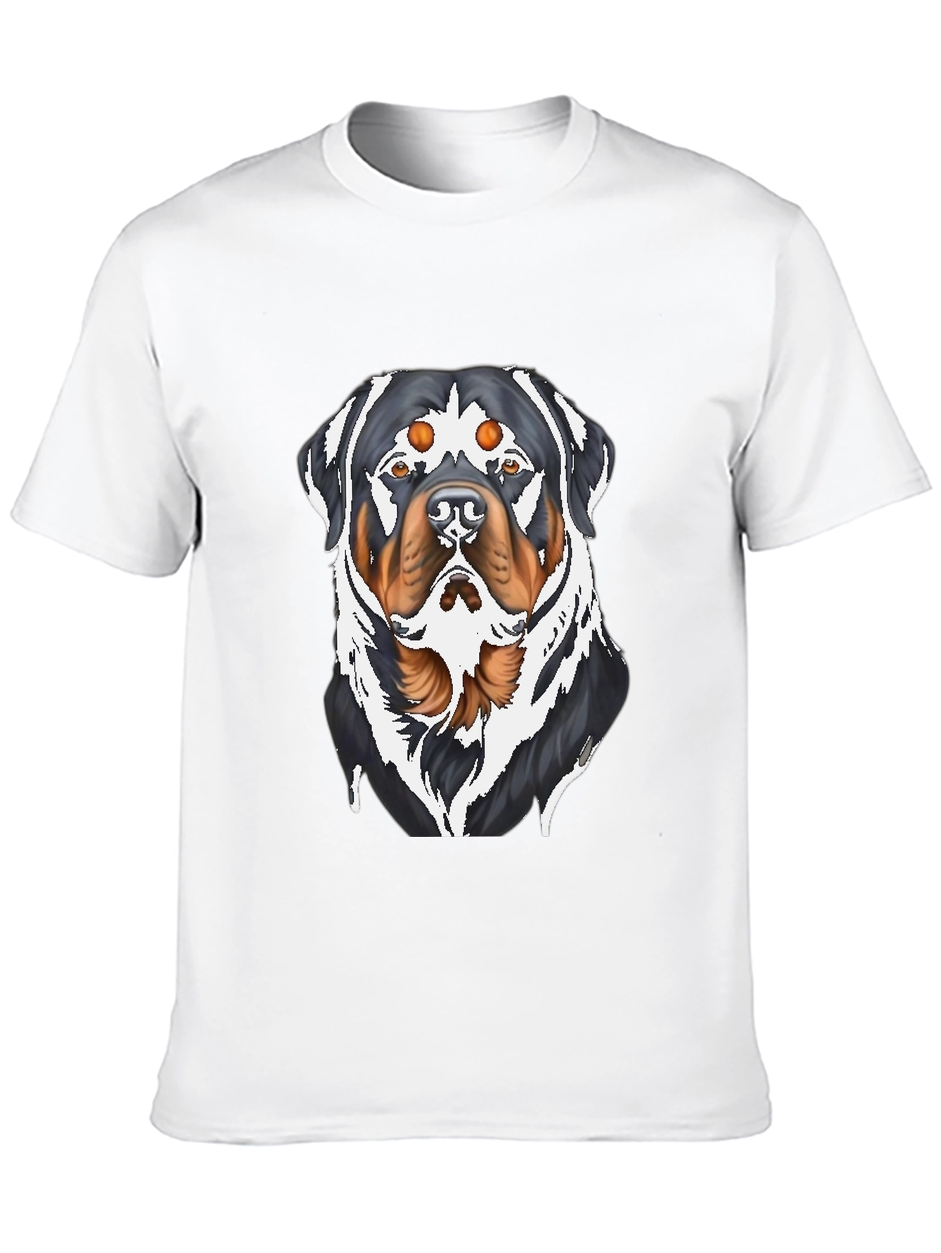 Rottweiler Graphic T-Shirt - Black Cotton Tee