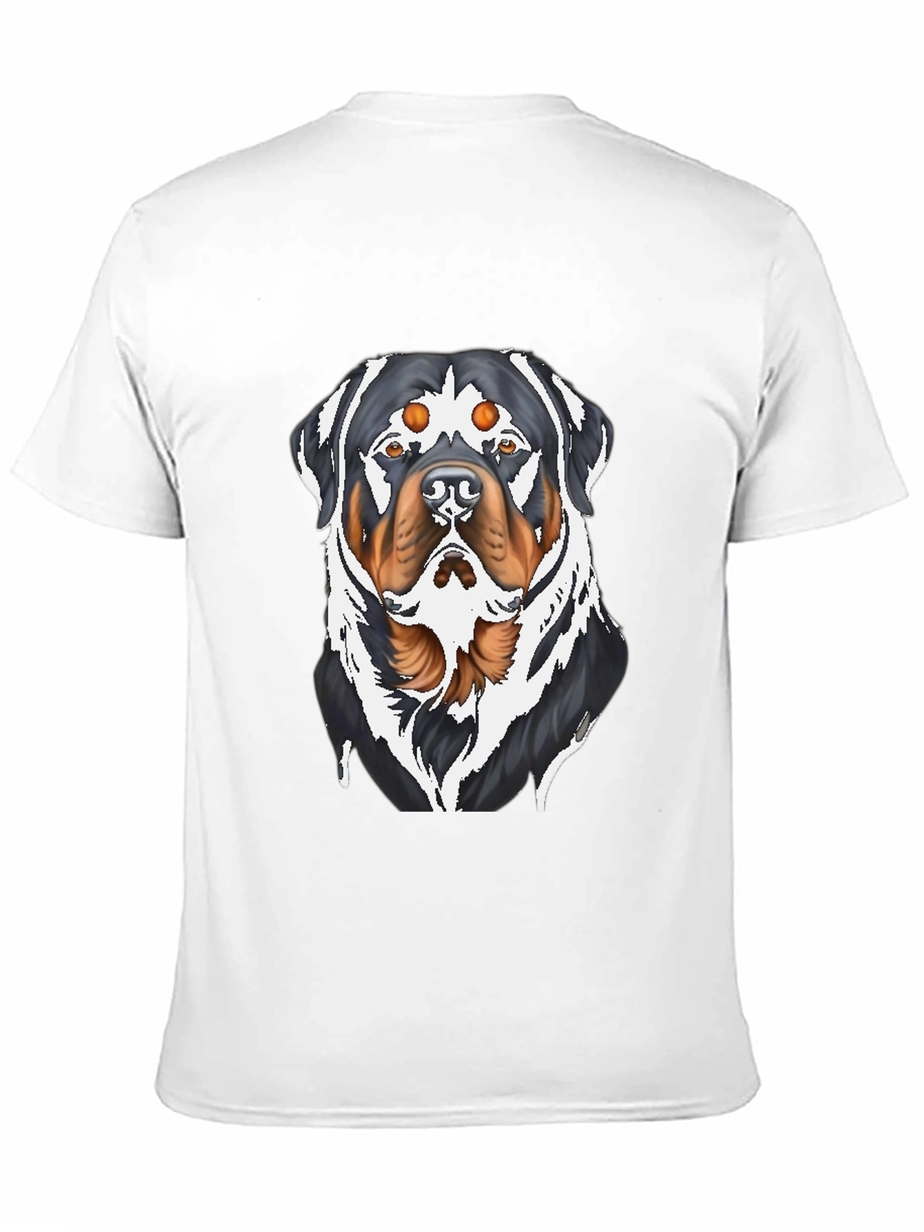 Rottweiler Graphic T-Shirt - Black Cotton Tee