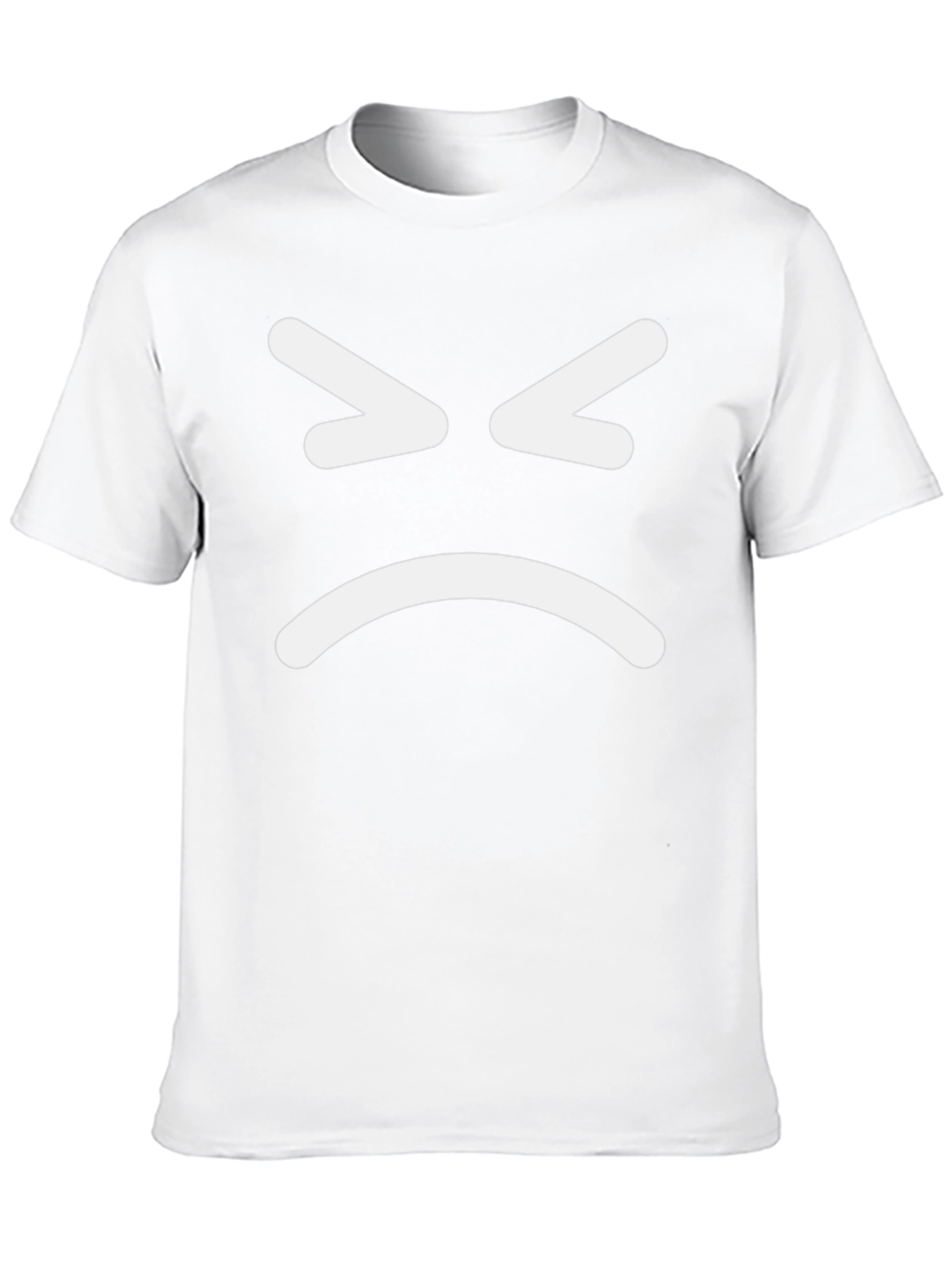 Angry Emoji Black T-Shirt - Express Yourself!