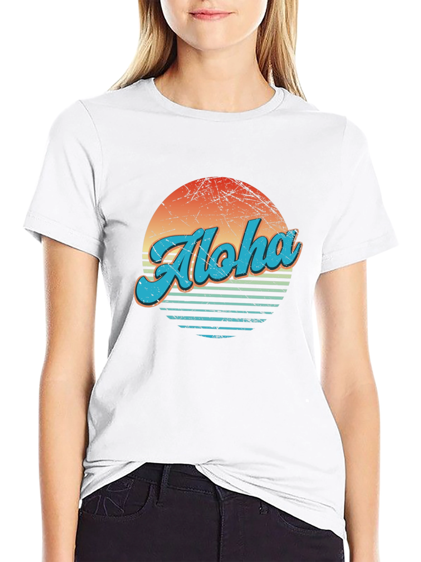 Retro Aloha Sunset T-Shirt