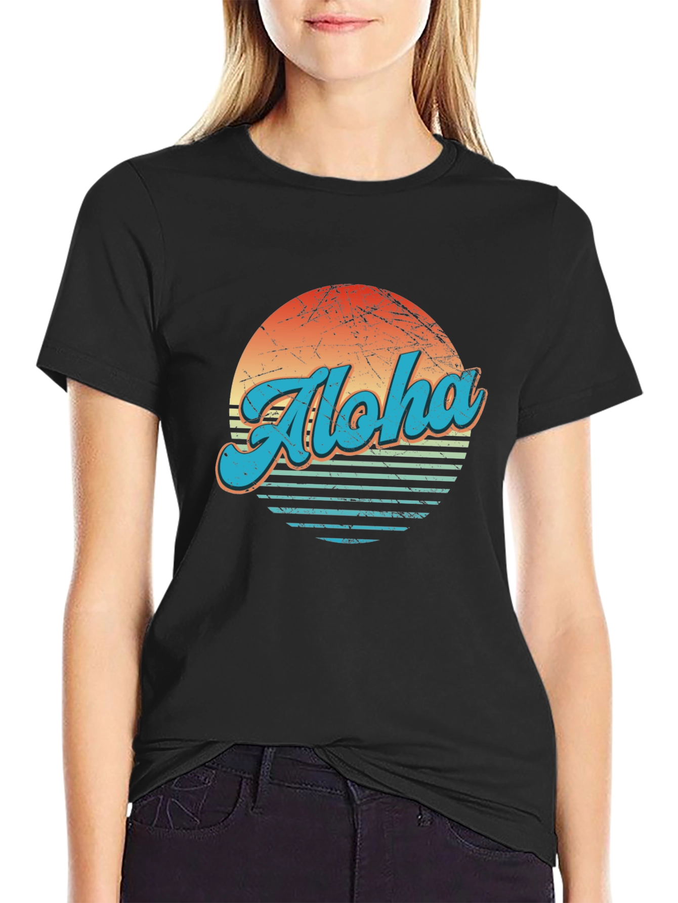 Retro Aloha Sunset T-Shirt