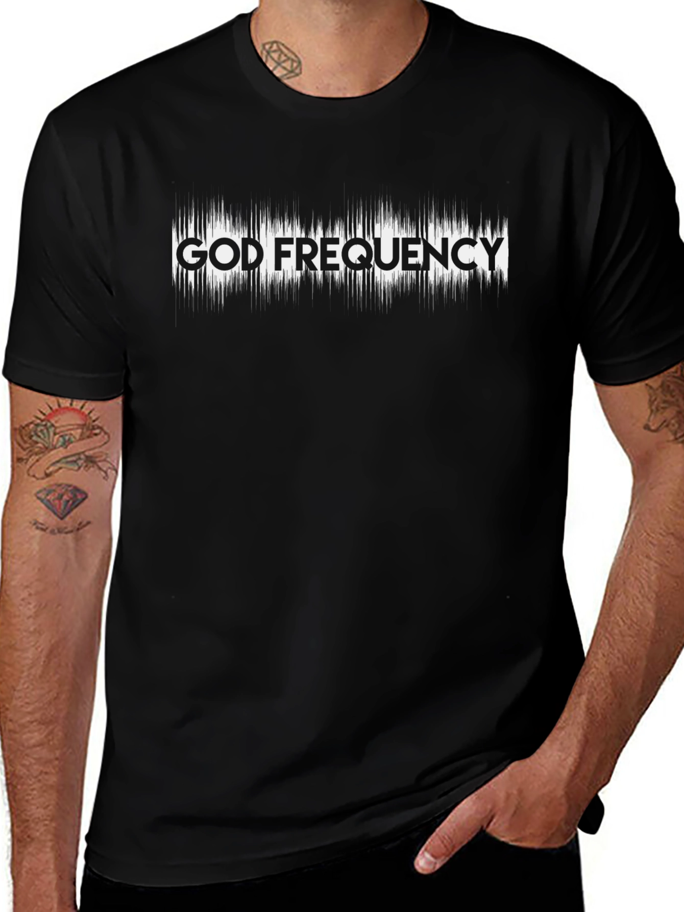 God Frequency Black T-Shirt
