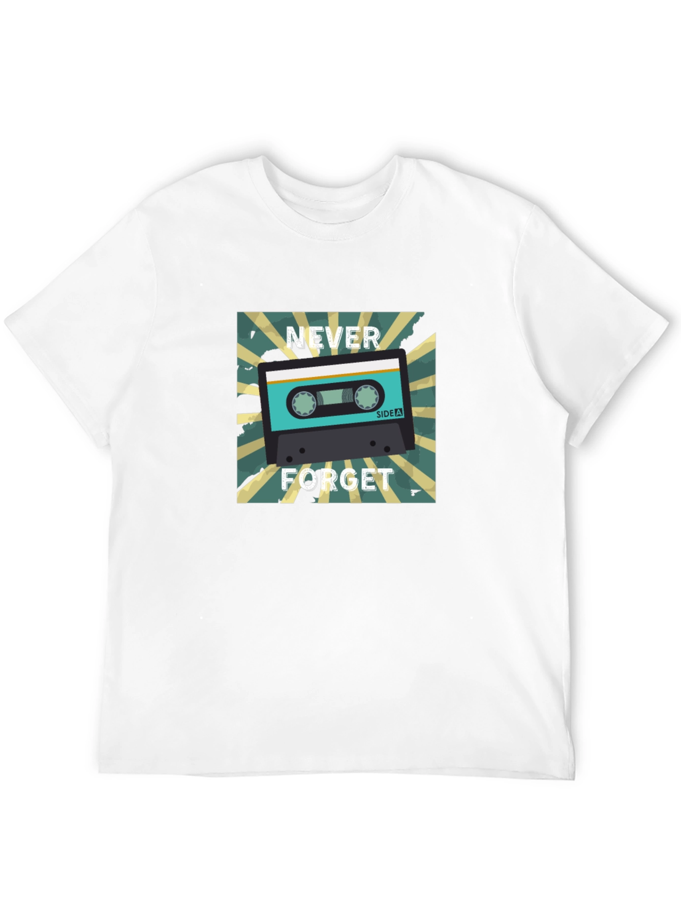 Retro Cassette Tape T-Shirt - Never Forget Nostalgia