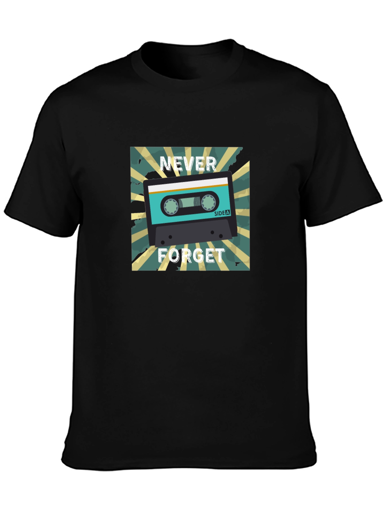 Retro Cassette Tape T-Shirt - Never Forget Nostalgia