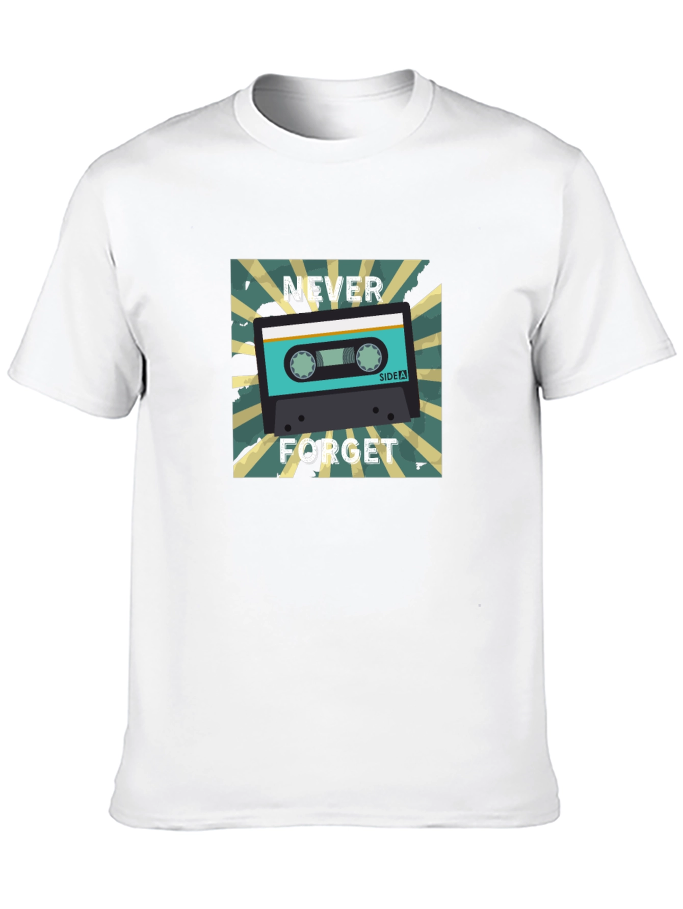 Retro Cassette Tape T-Shirt - Never Forget Nostalgia