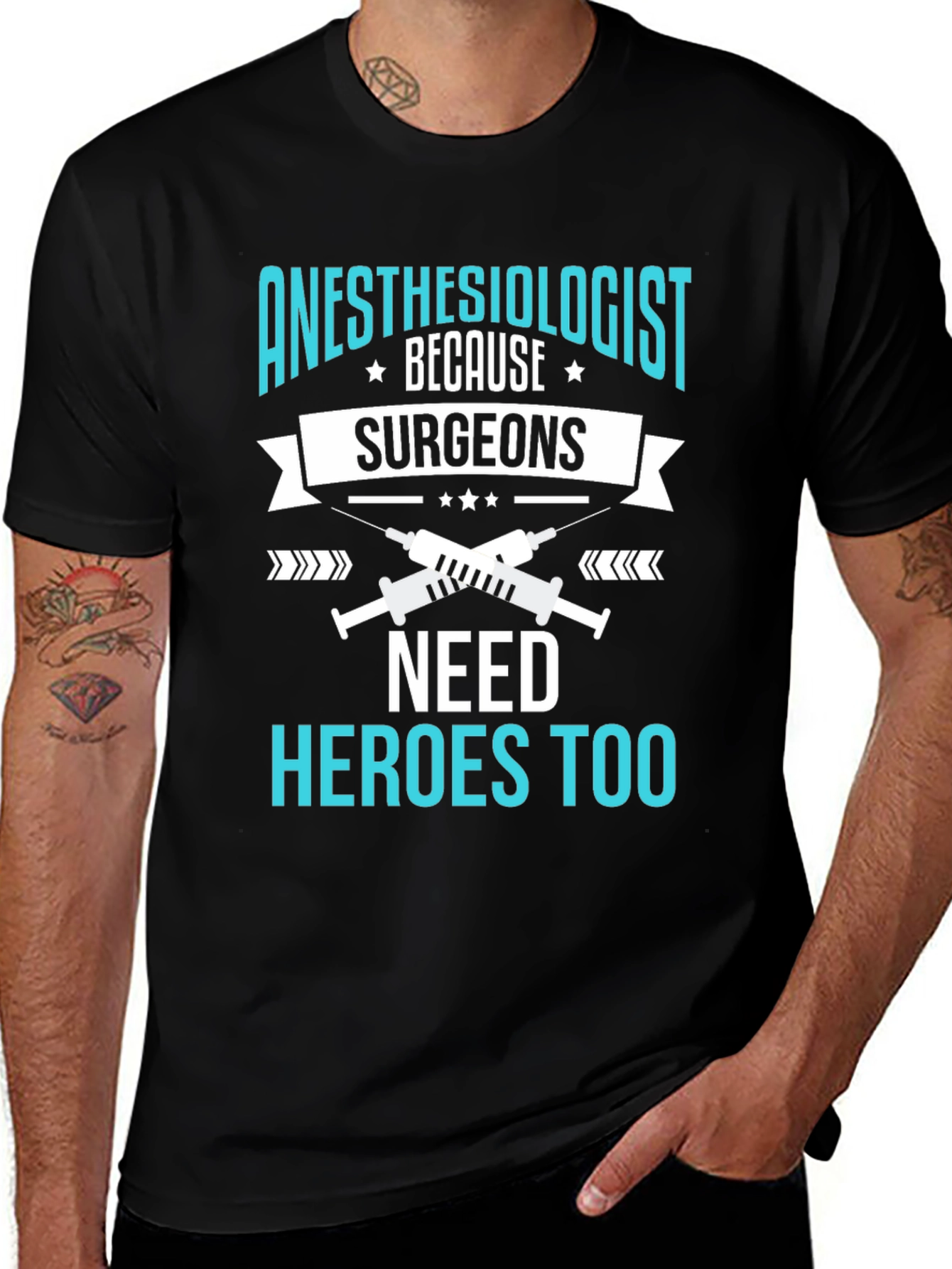 Anesthesiologist Hero T-Shirt - Surgeons Need Heroes Too