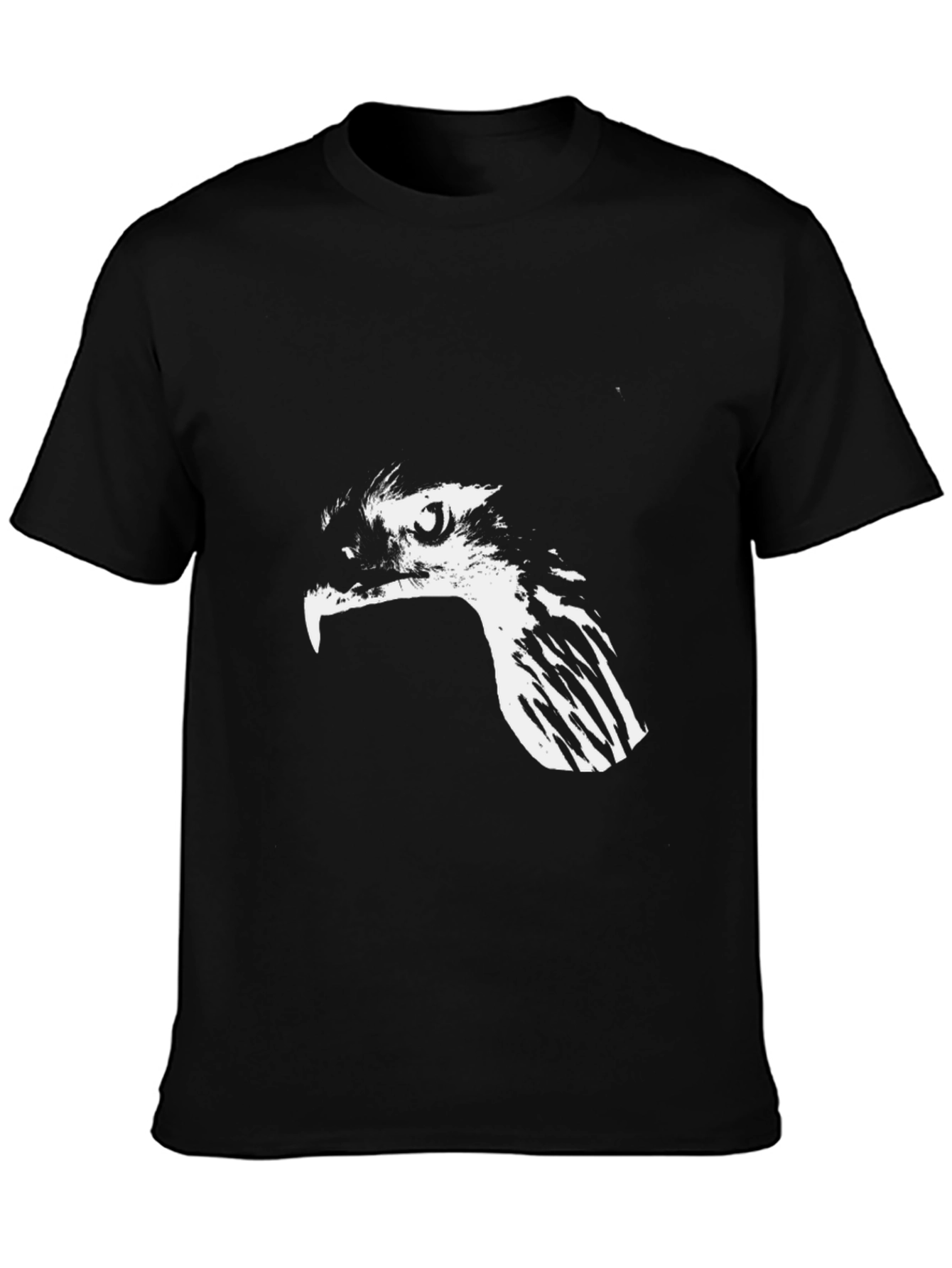 Mens Black Eagle Graphic T-Shirt