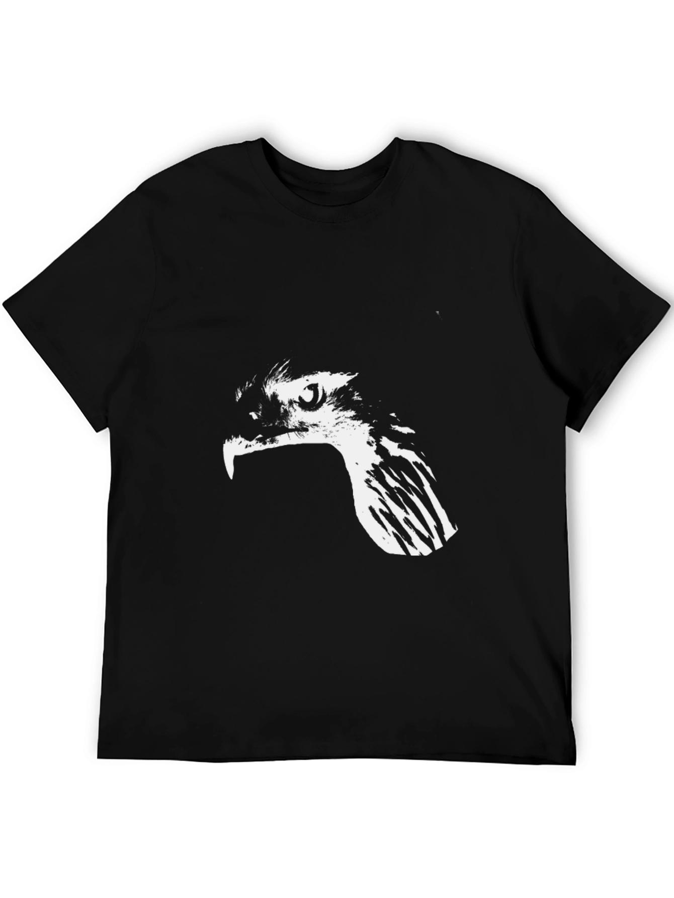 Mens Black Eagle Graphic T-Shirt
