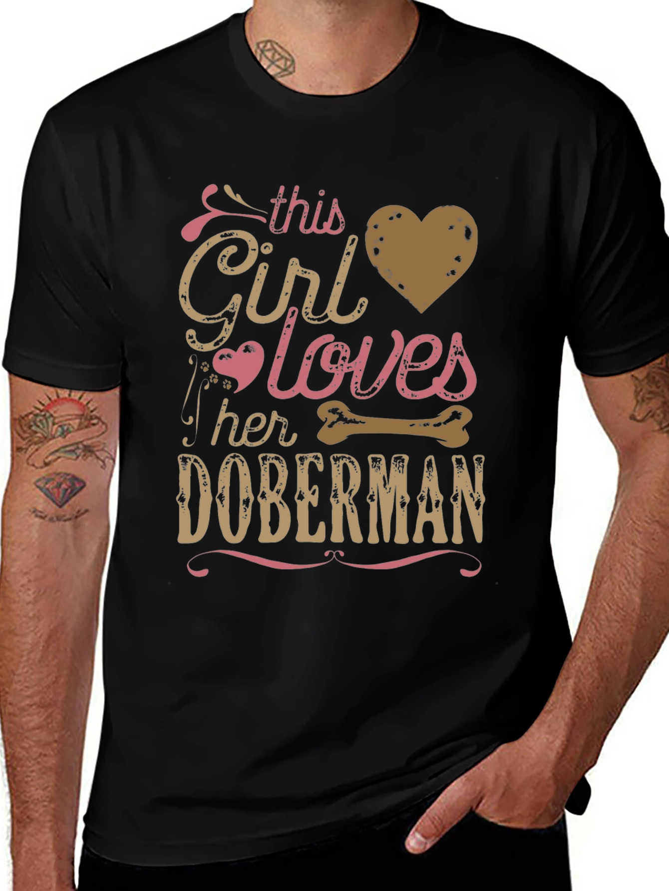Doberman Girls Love T-Shirt
