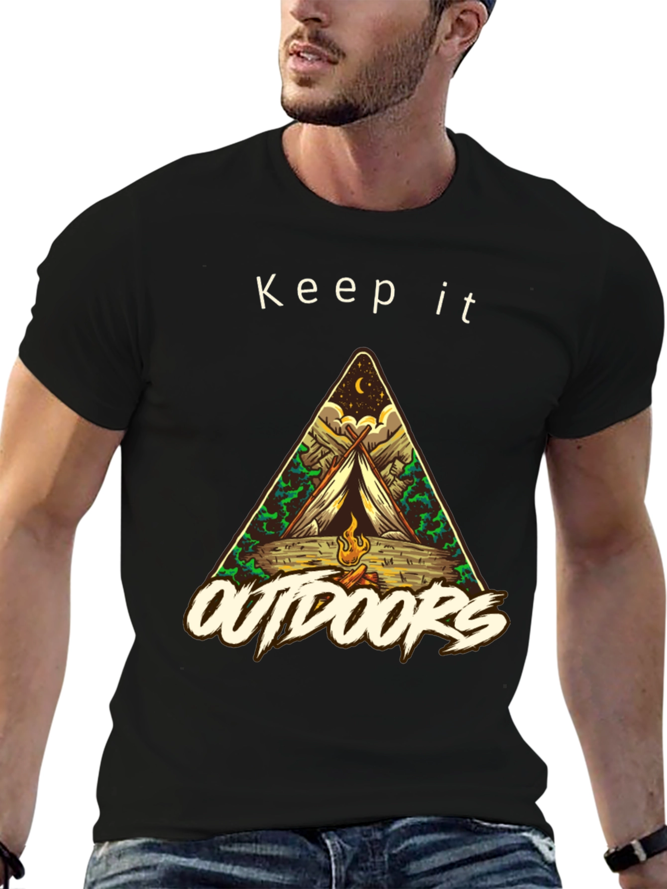 Keep it Outdoors T-Shirt - Camping Graphic Tee