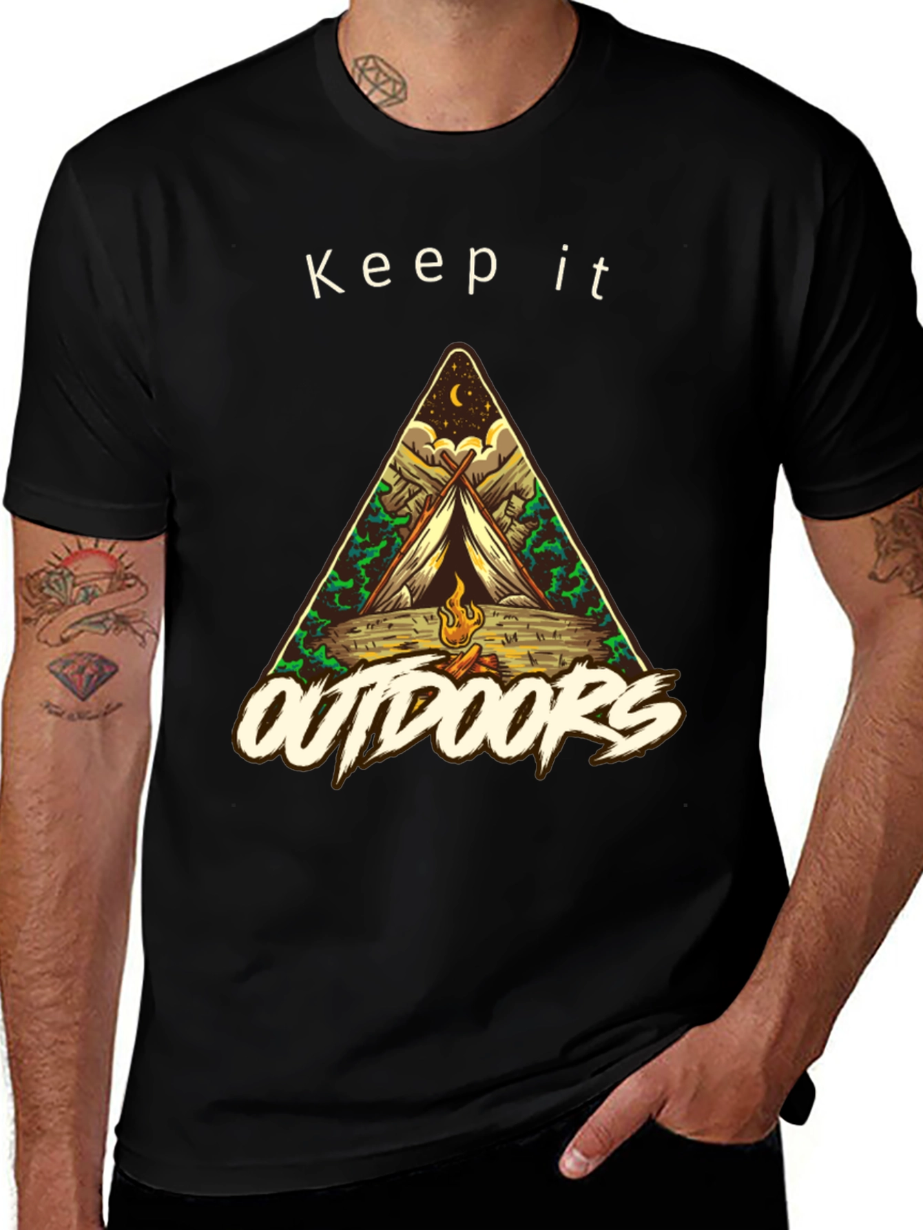 Keep it Outdoors T-Shirt - Camping Graphic Tee