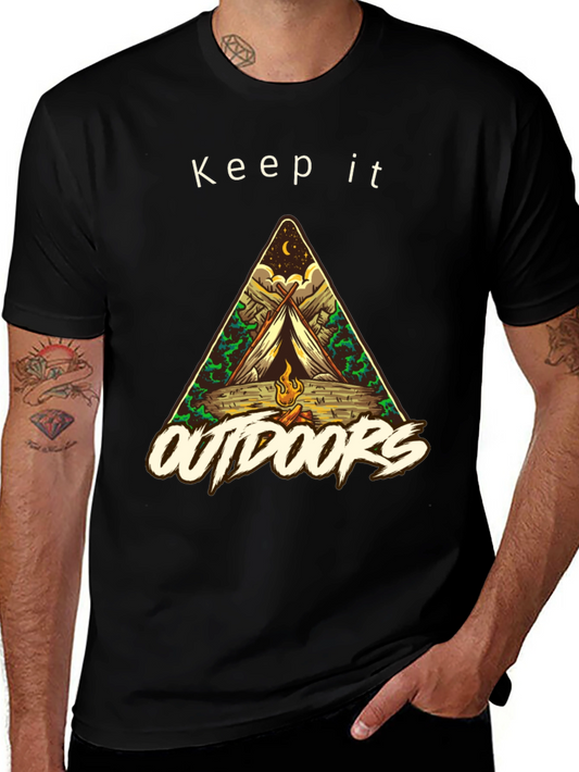 Keep it Outdoors T-Shirt - Camping Graphic Tee