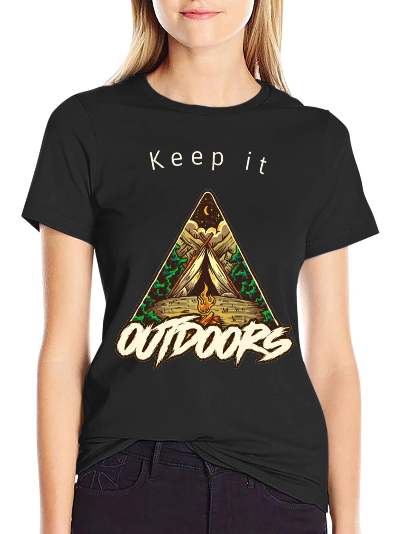 Keep it Outdoors T-Shirt - Camping Graphic Tee