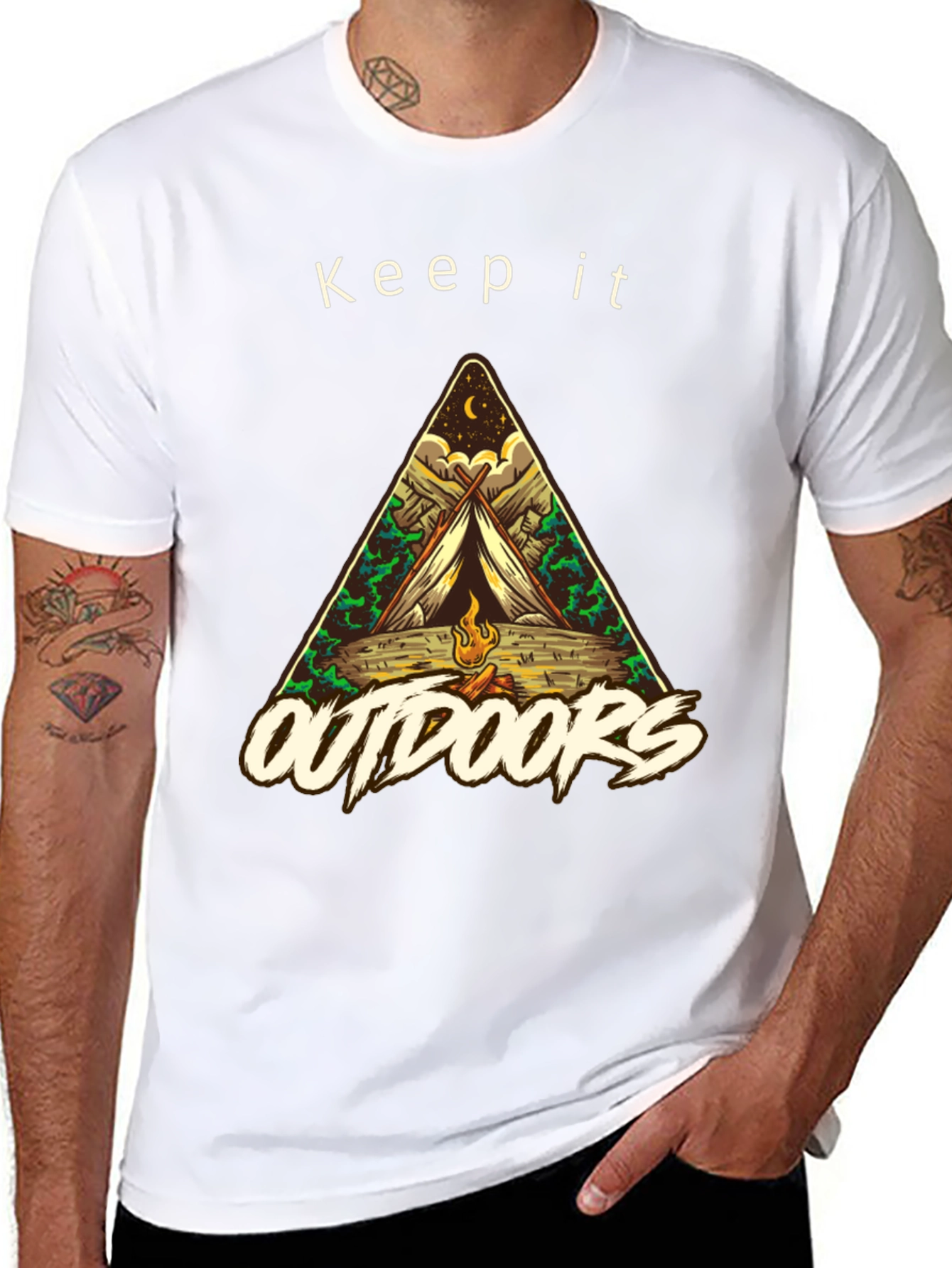 Keep it Outdoors T-Shirt - Camping Graphic Tee