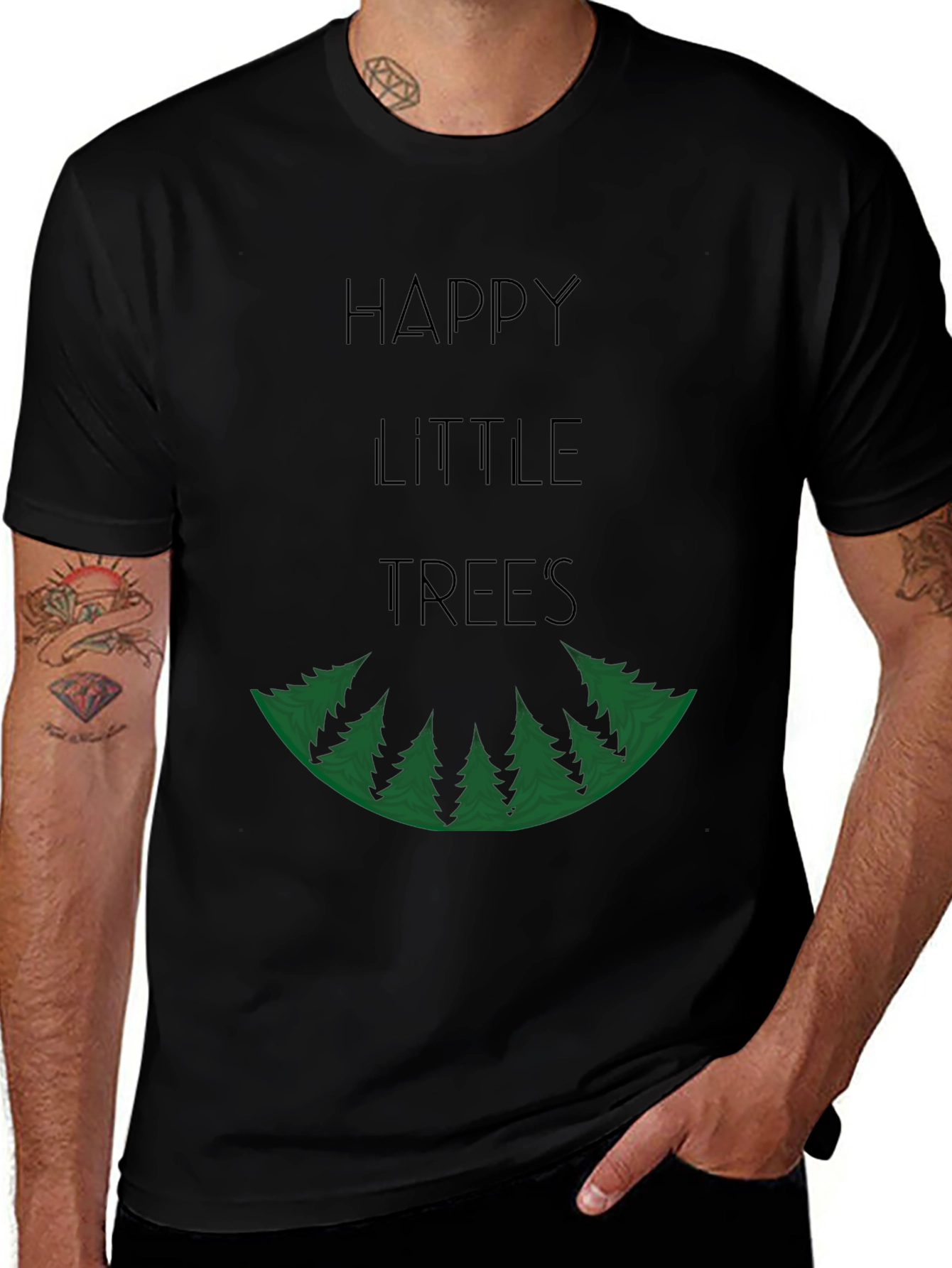 Happy Little Trees Graphic T-Shirt - Unisex