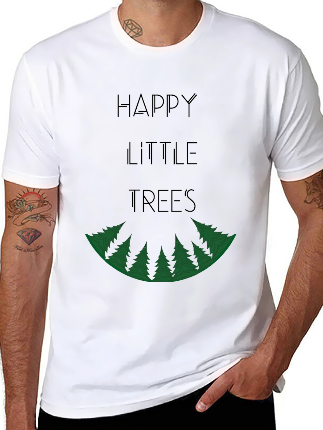 Happy Little Trees Graphic T-Shirt - Unisex