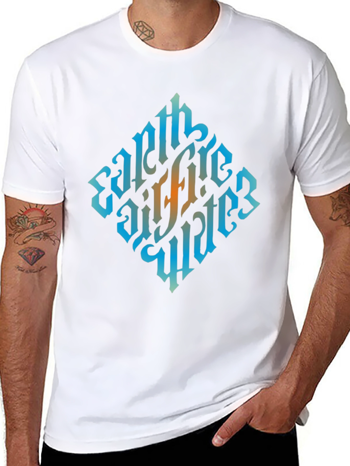 Earth Fire Air Water T-Shirt - Element Design