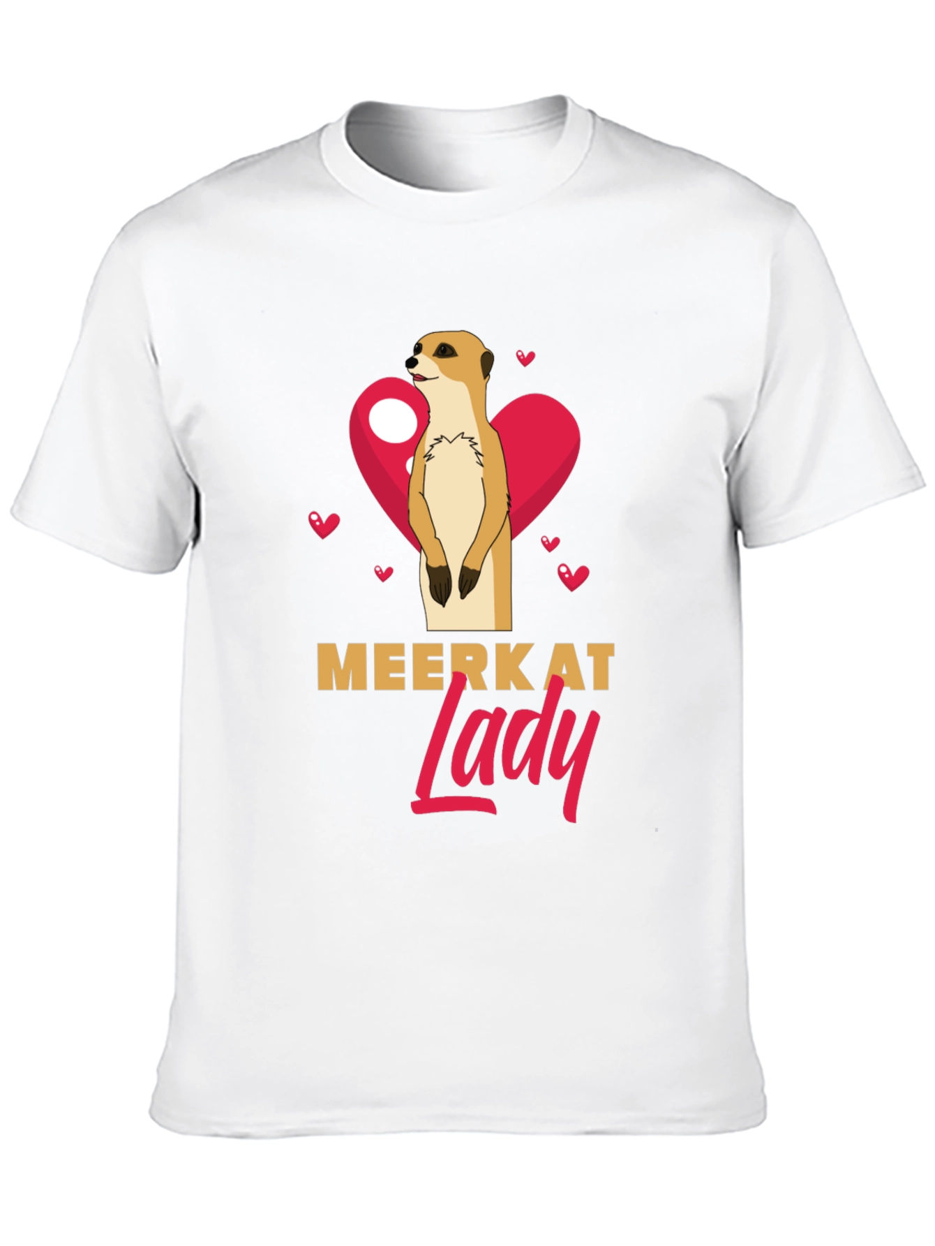 Meerkat Lady T-Shirt - Cute Animal Graphic Tee