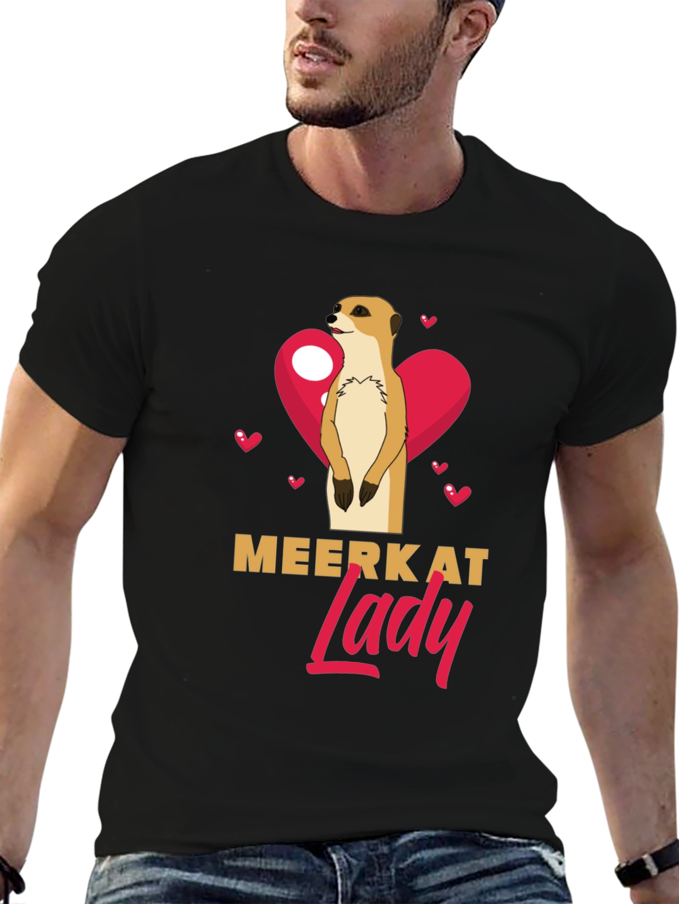 Meerkat Lady T-Shirt - Cute Animal Graphic Tee