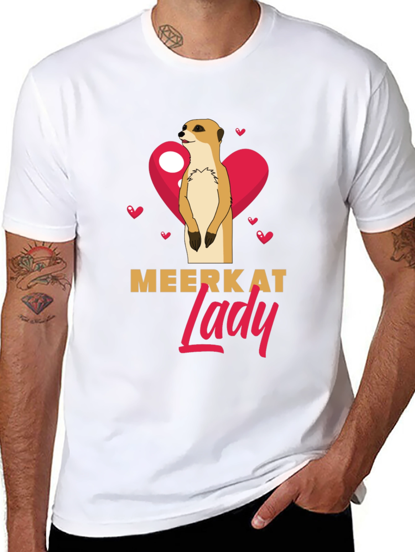 Meerkat Lady T-Shirt - Cute Animal Graphic Tee