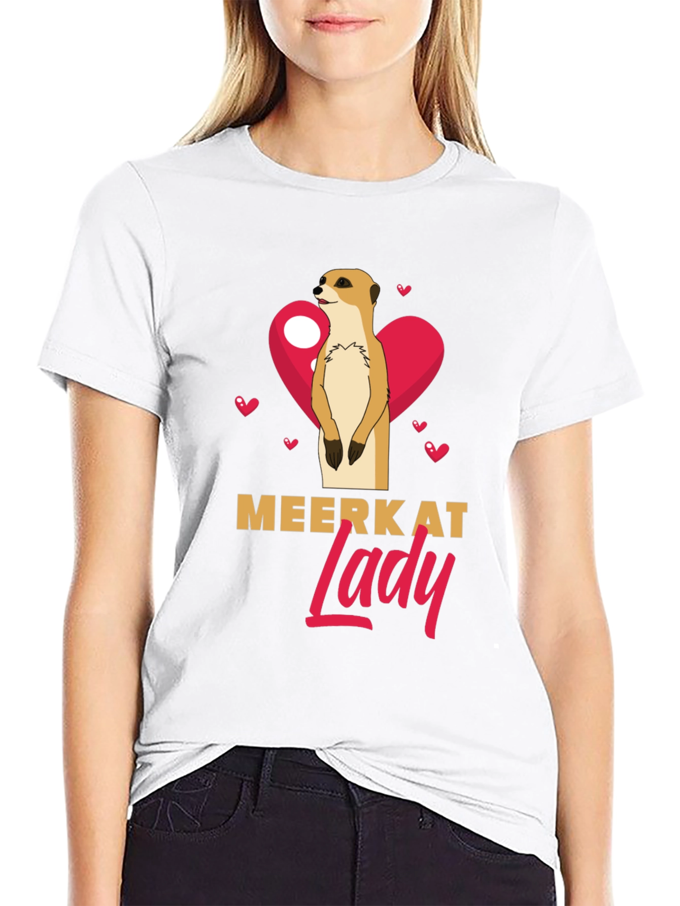 Meerkat Lady T-Shirt - Cute Animal Graphic Tee