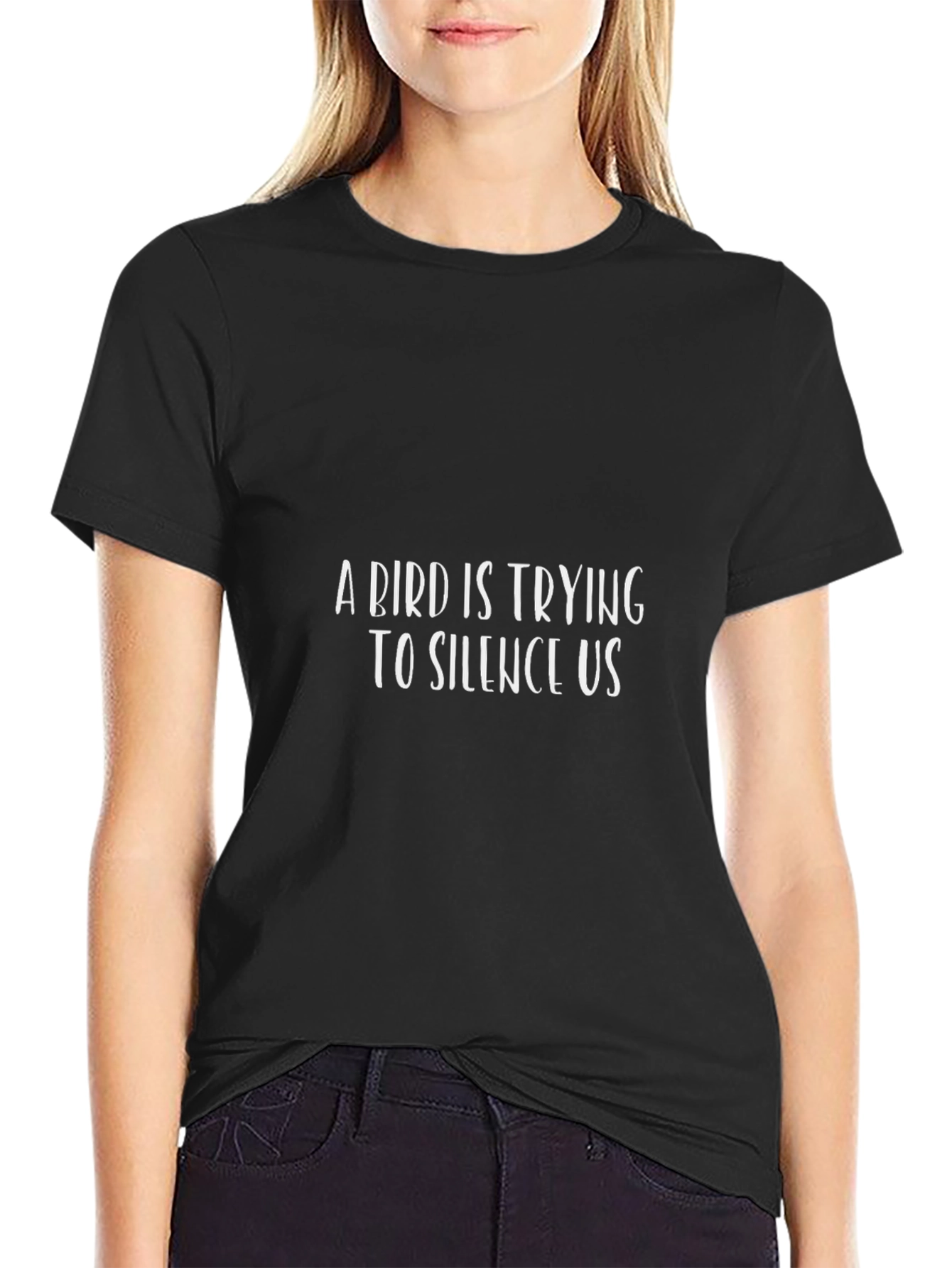 A Bird is Trying to Silence Us Graphic Tee