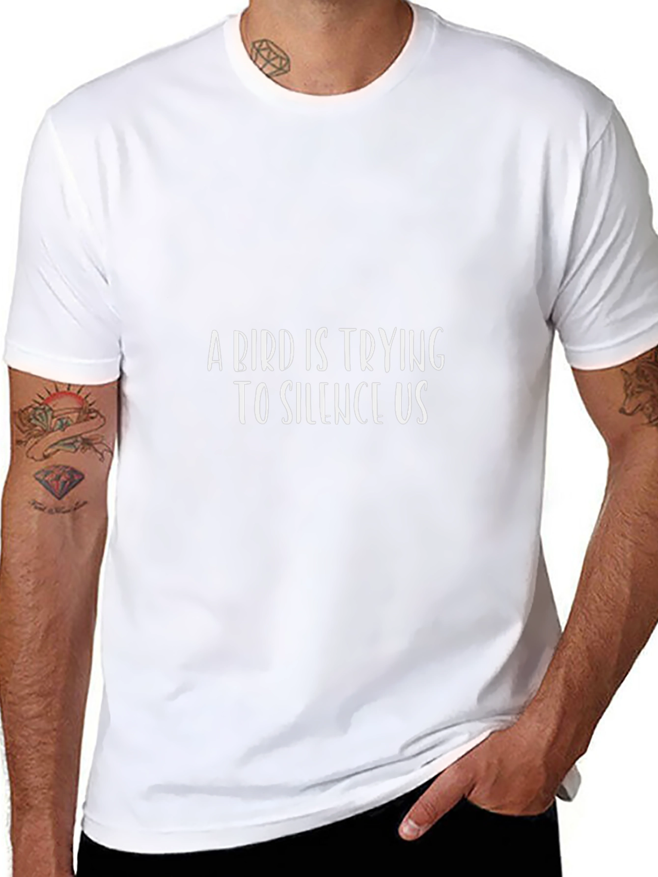 A Bird is Trying to Silence Us Graphic Tee