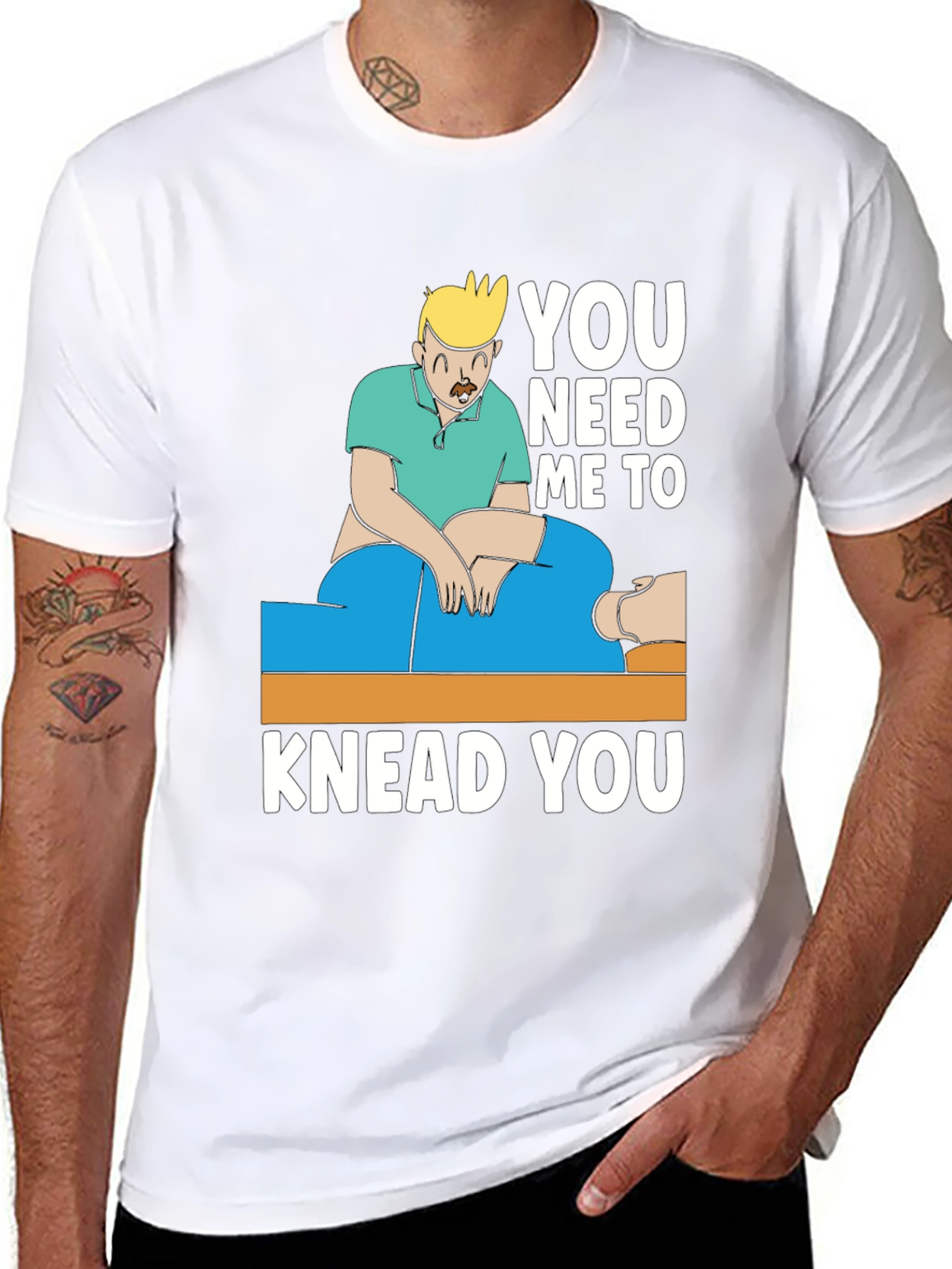 Massage Therapist Humor T-Shirt - Knead You