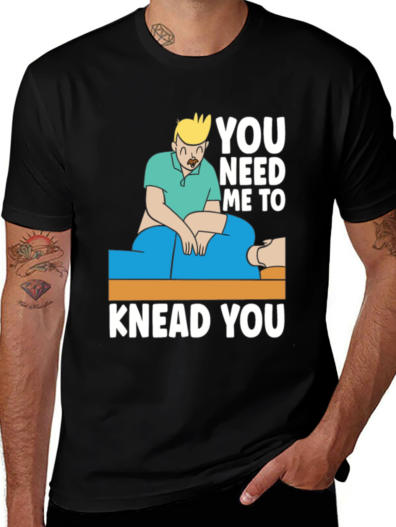 Massage Therapist Humor T-Shirt - Knead You