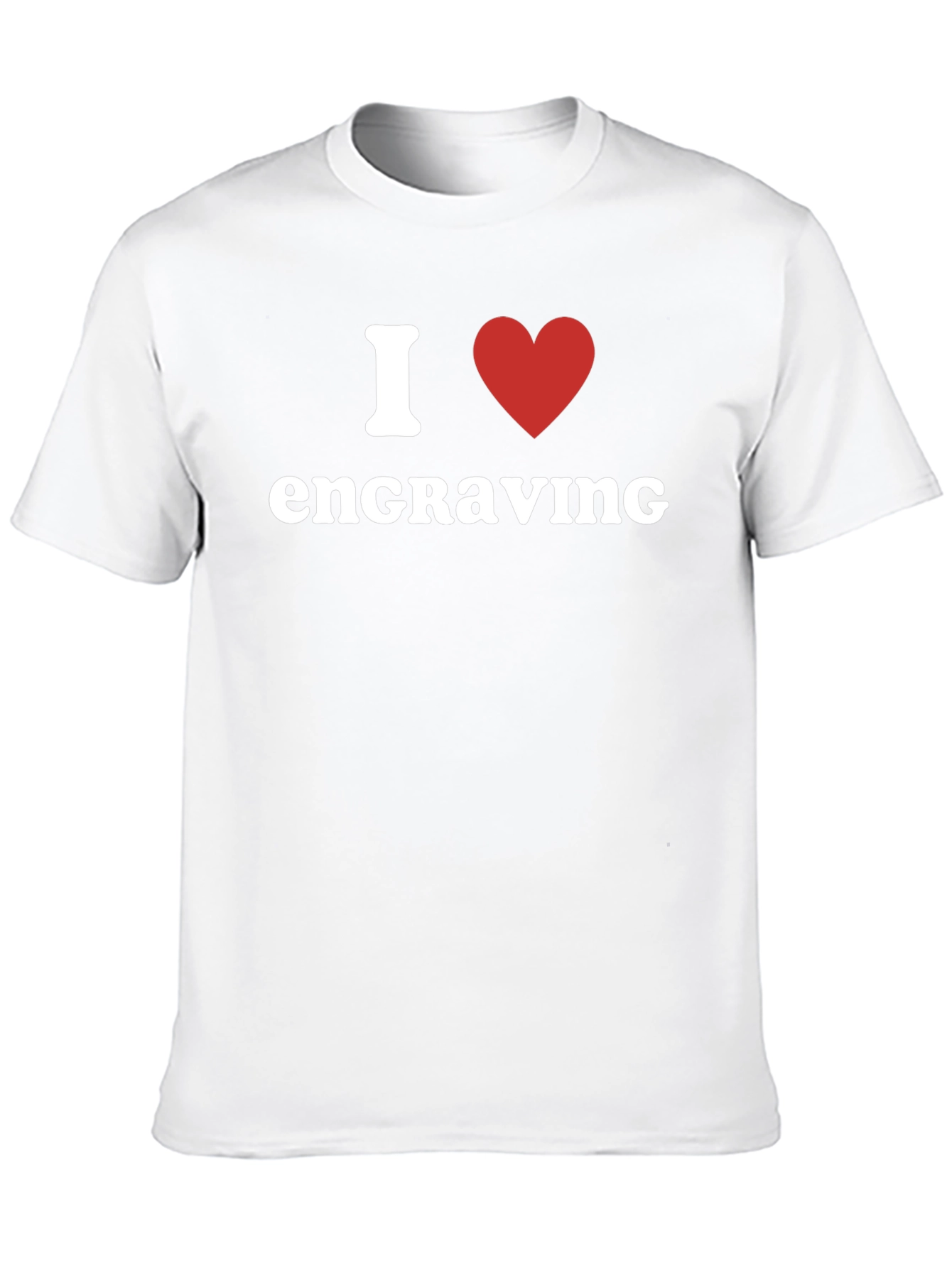 I Heart Engraving Black T-Shirt