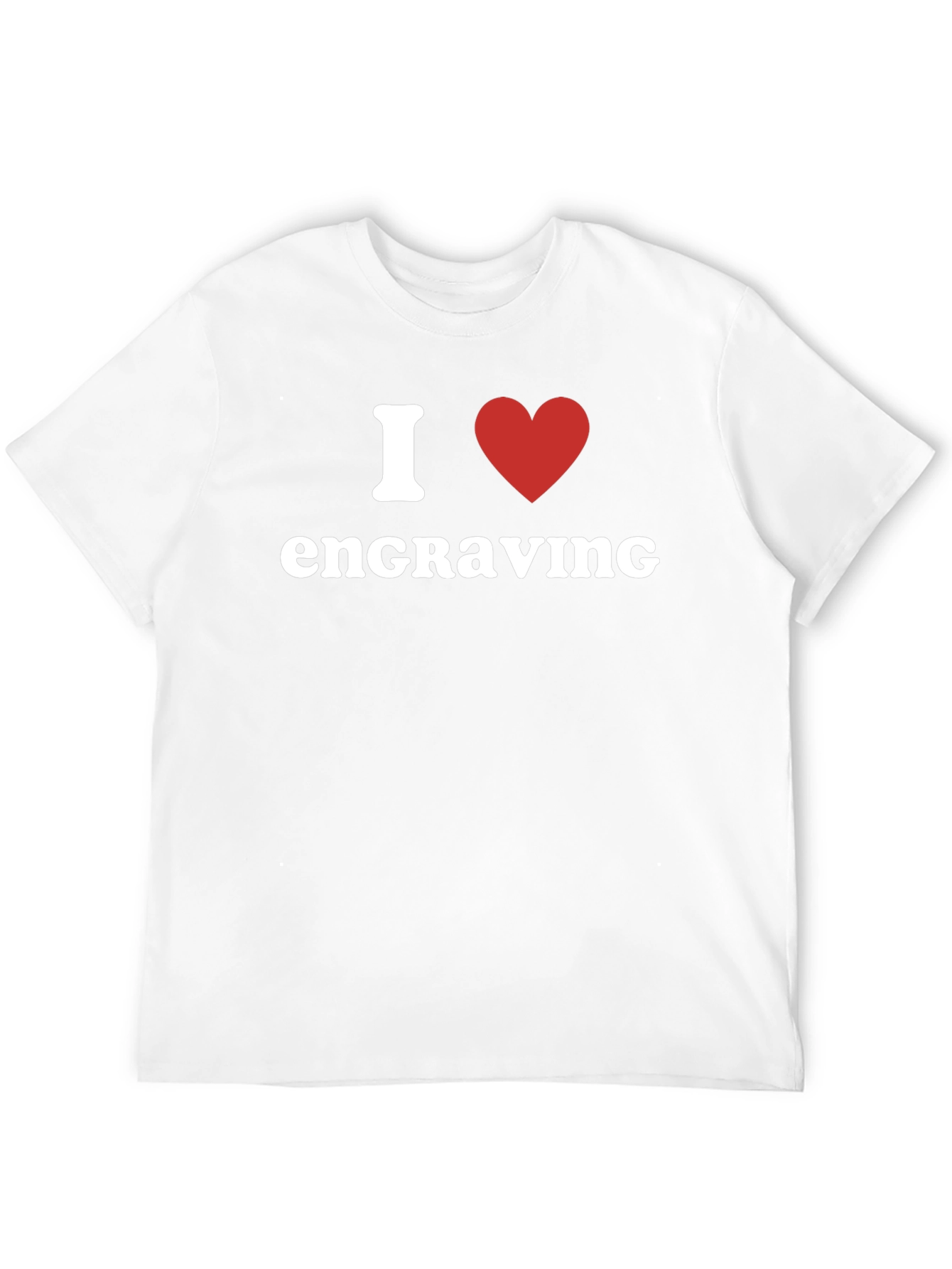 I Heart Engraving Black T-Shirt