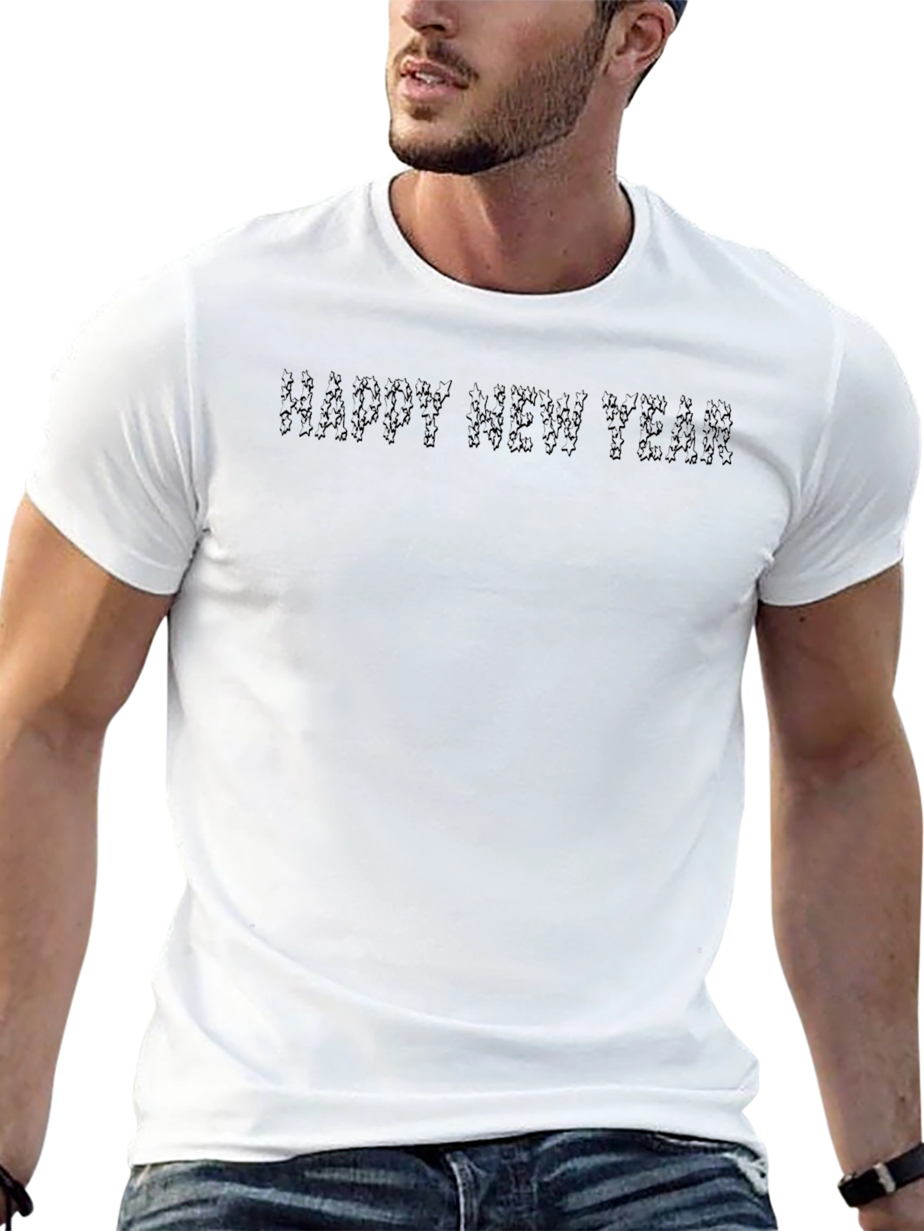 Happy New Year Black T-Shirt