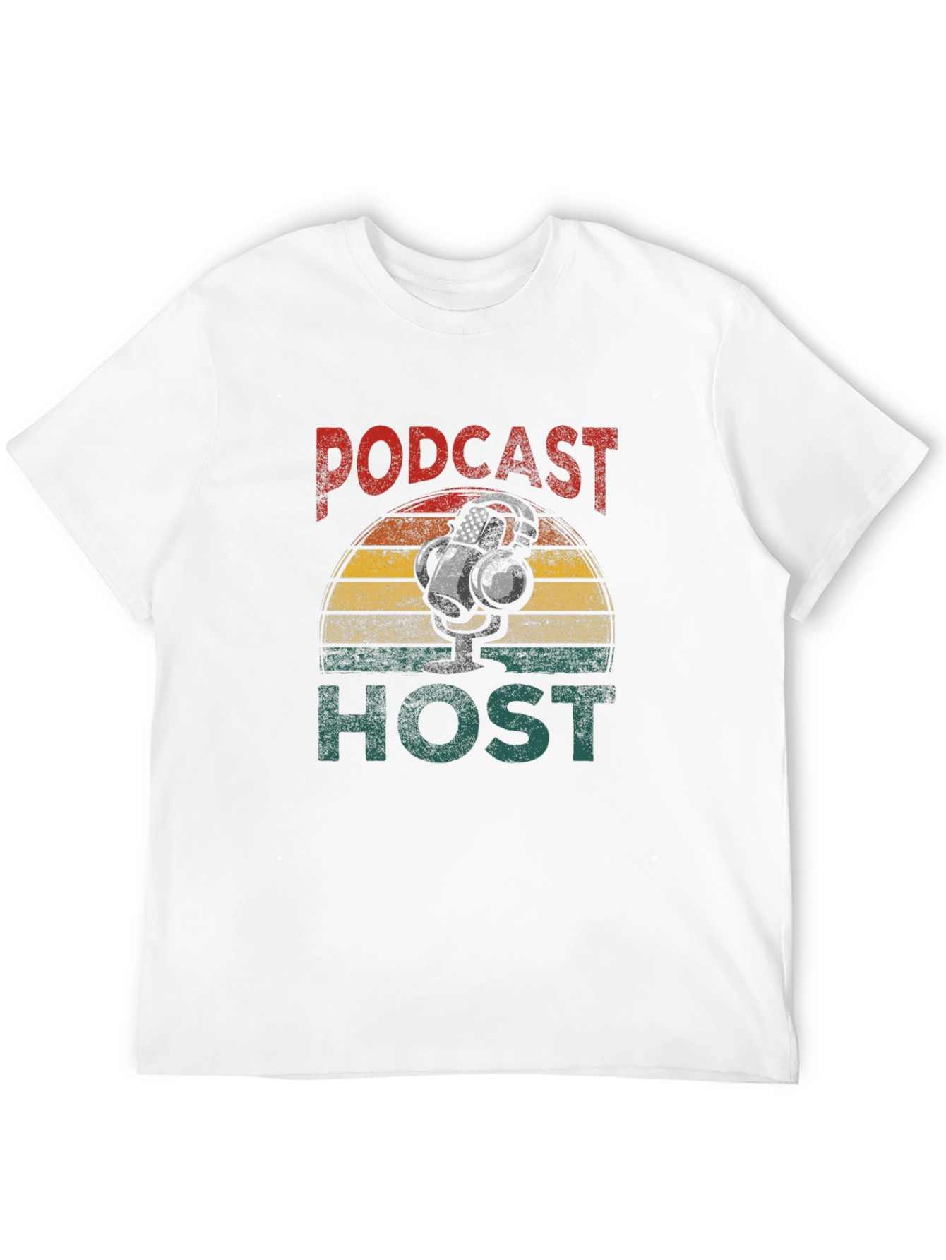 Podcast Host Retro Graphic T-Shirt