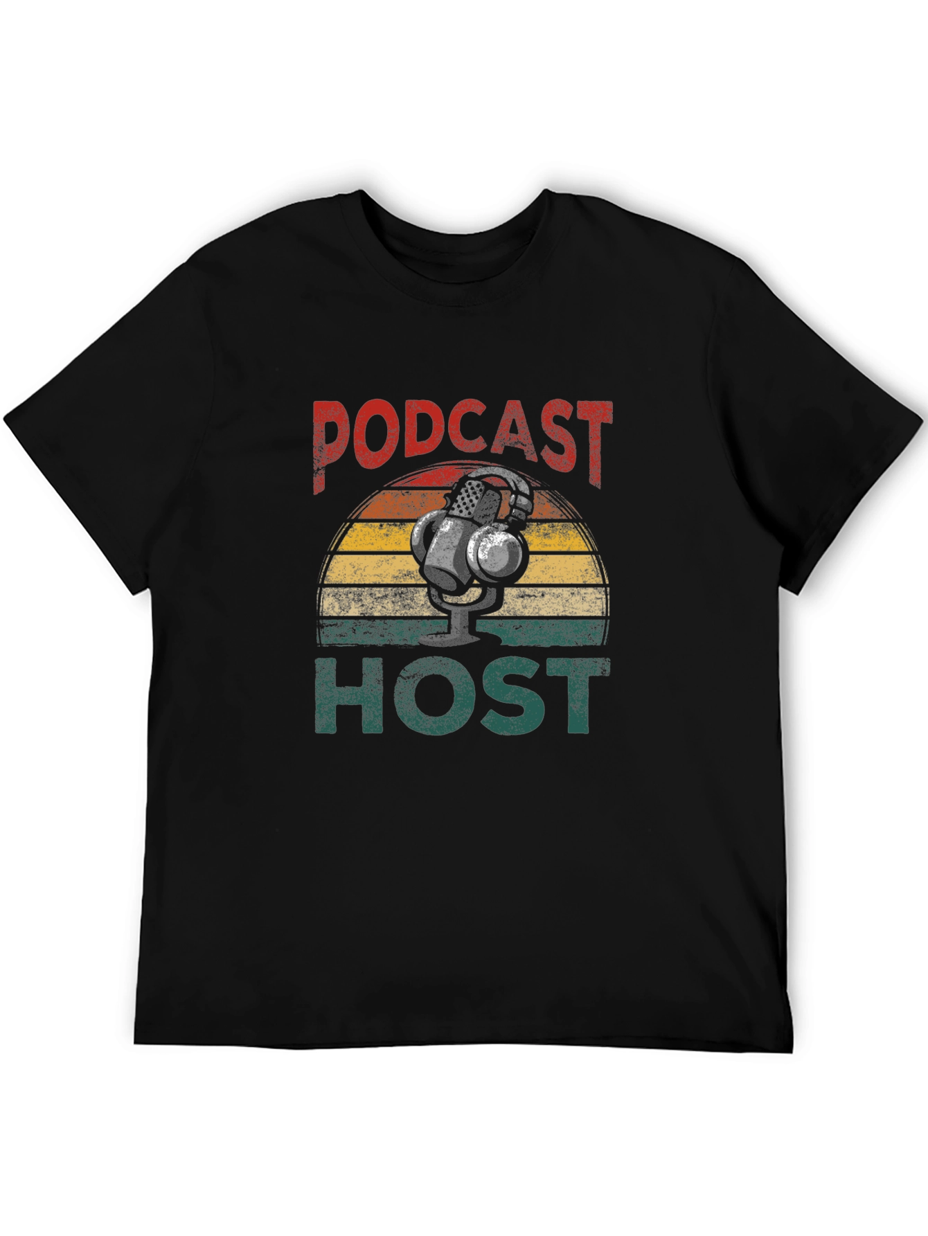 Podcast Host Retro Graphic T-Shirt