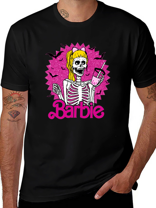 Skeleton Barbie T-Shirt - Halloween Boba Drink