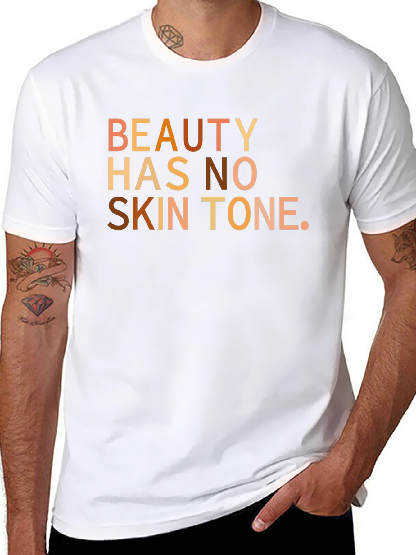 Beauty Has No Skin Tone Graphic Tee