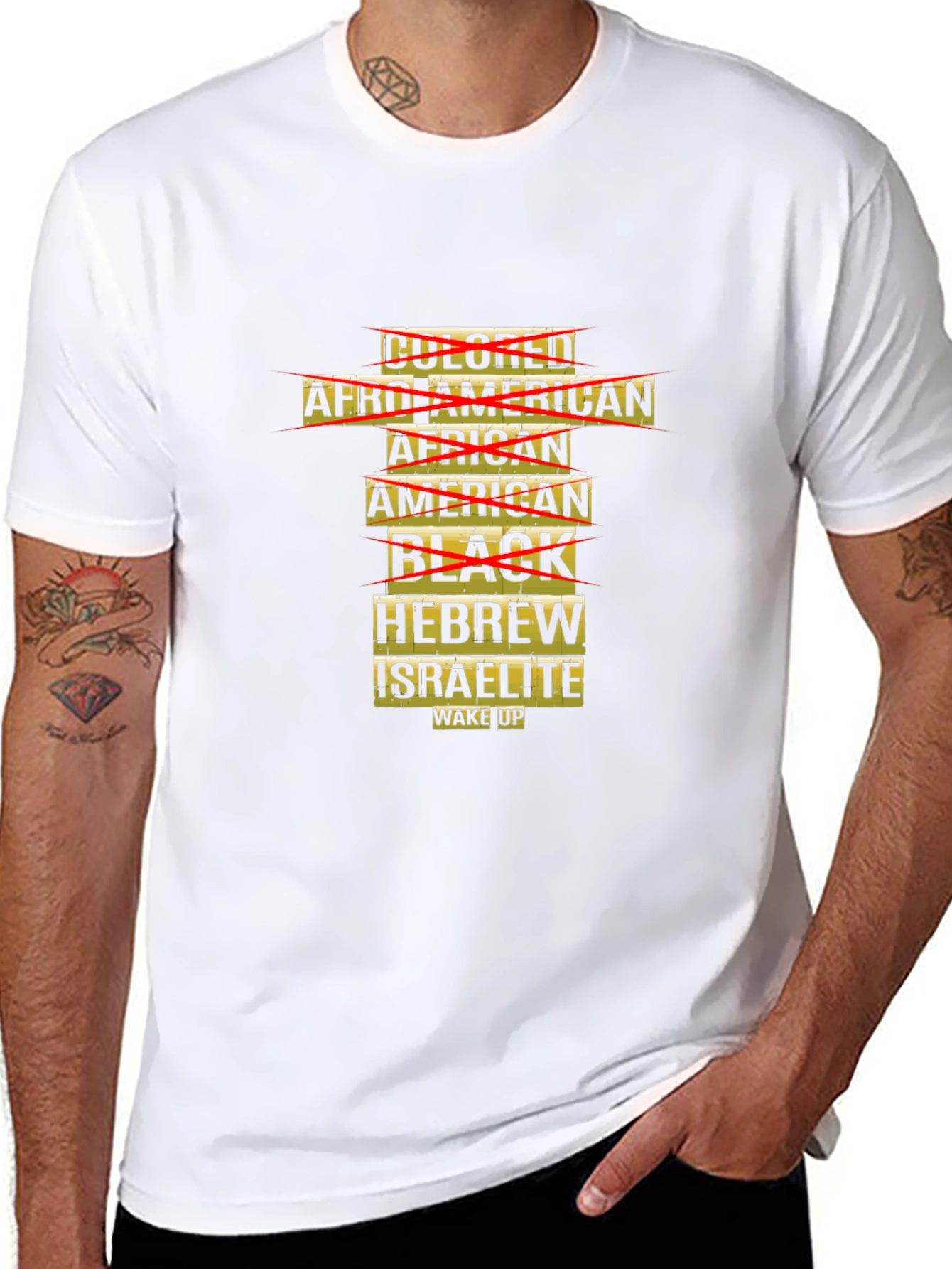 Unique Graphic T-Shirt: Hebrew Israelite Wake Up