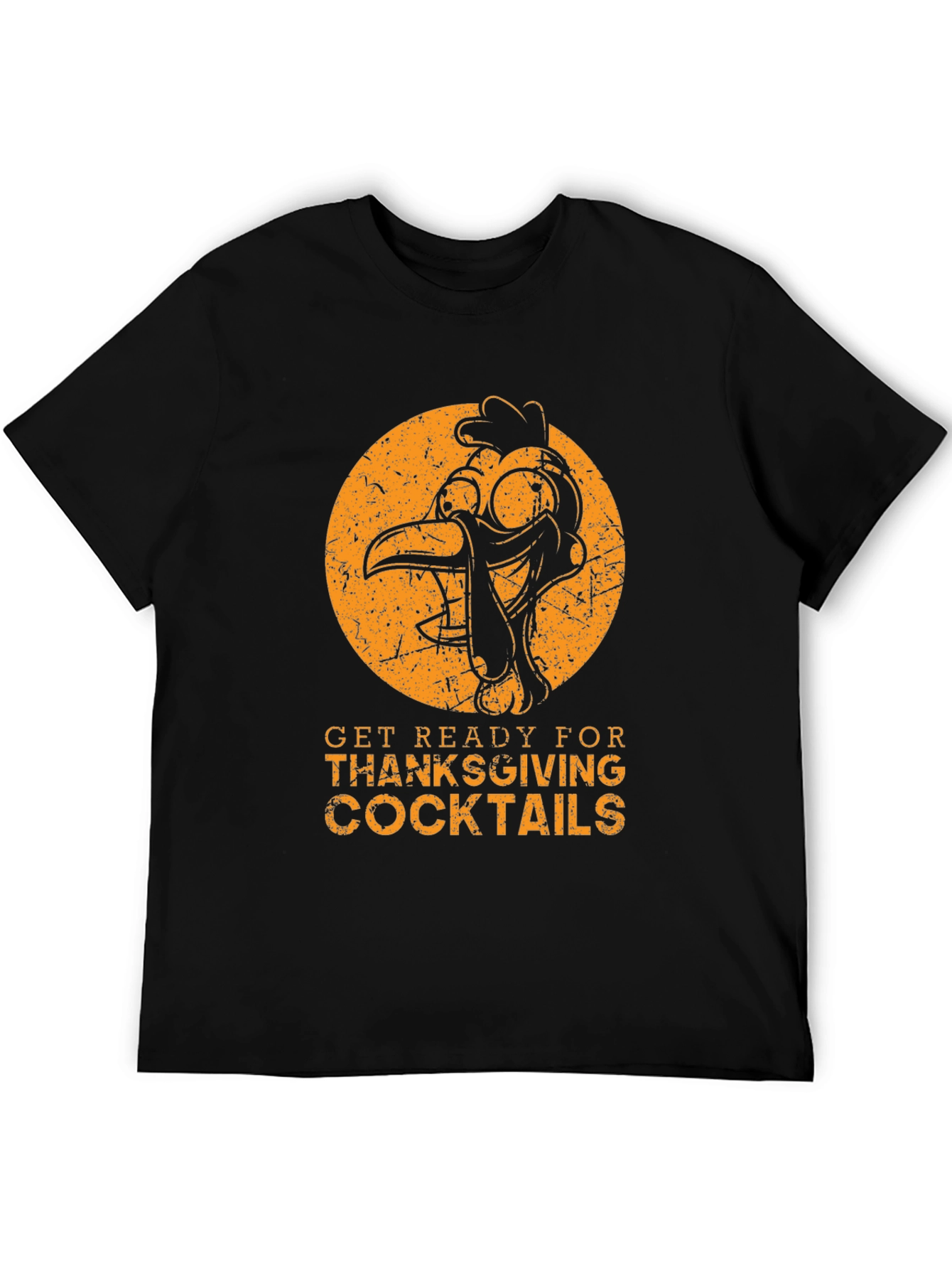 Thanksgiving Cocktails T-Shirt - Turkey Graphic Tee