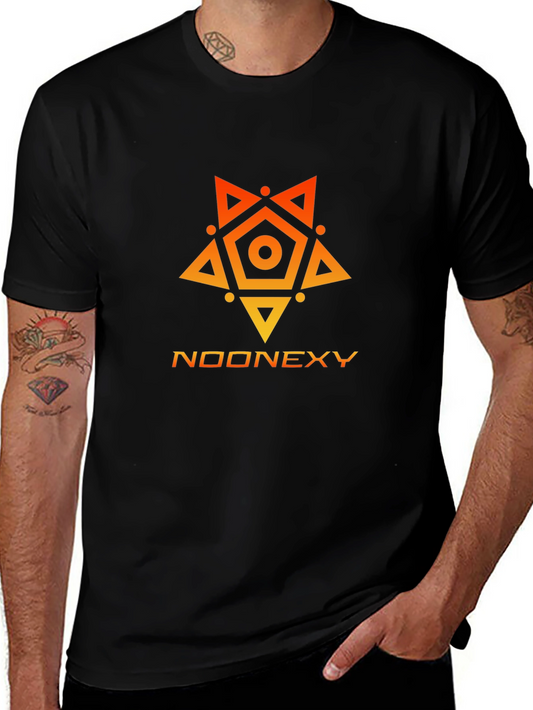Geometric Graphic Print T-Shirt - Noonexy