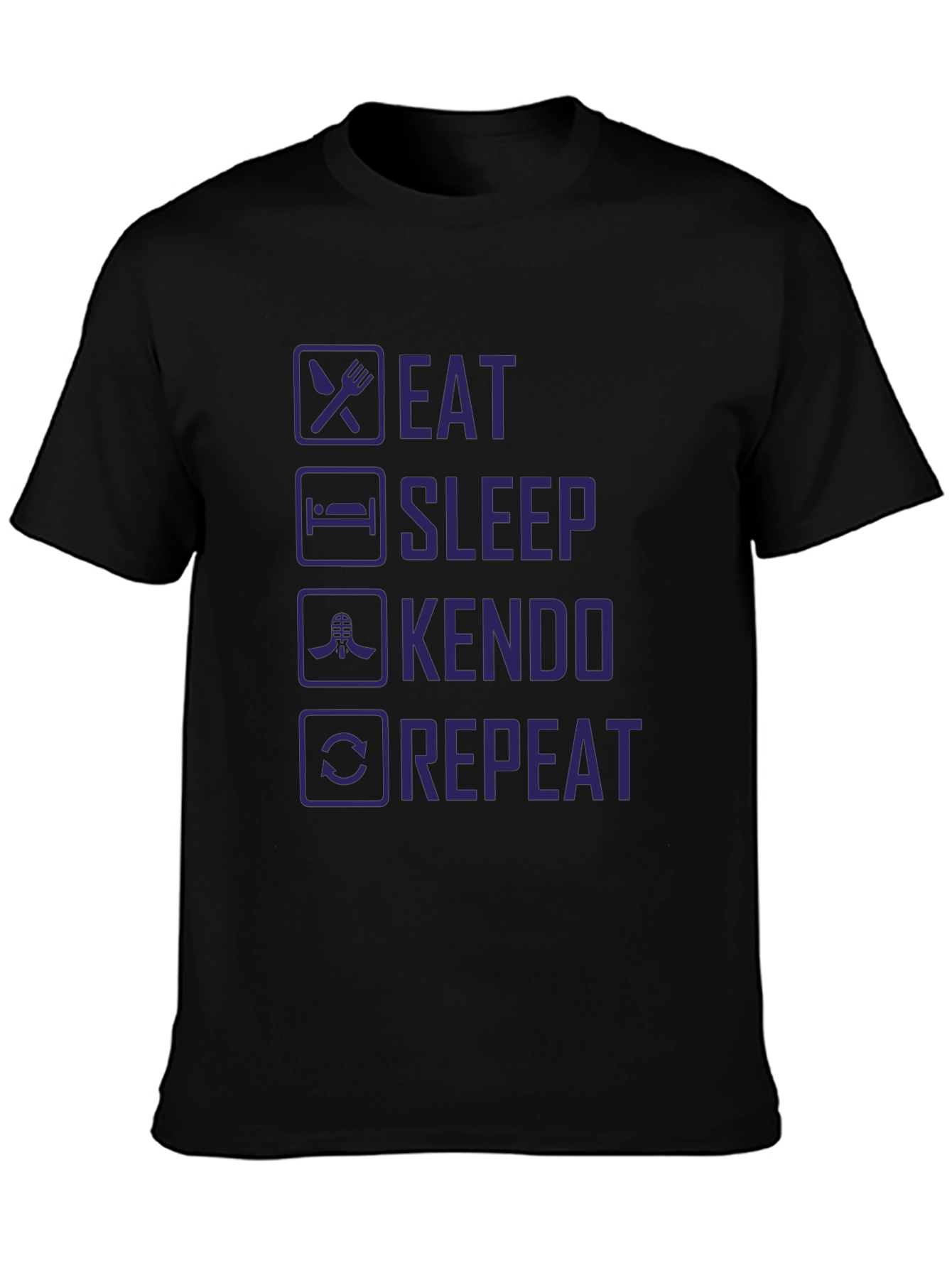 Eat Sleep Kendo Repeat Graphic T-Shirt
