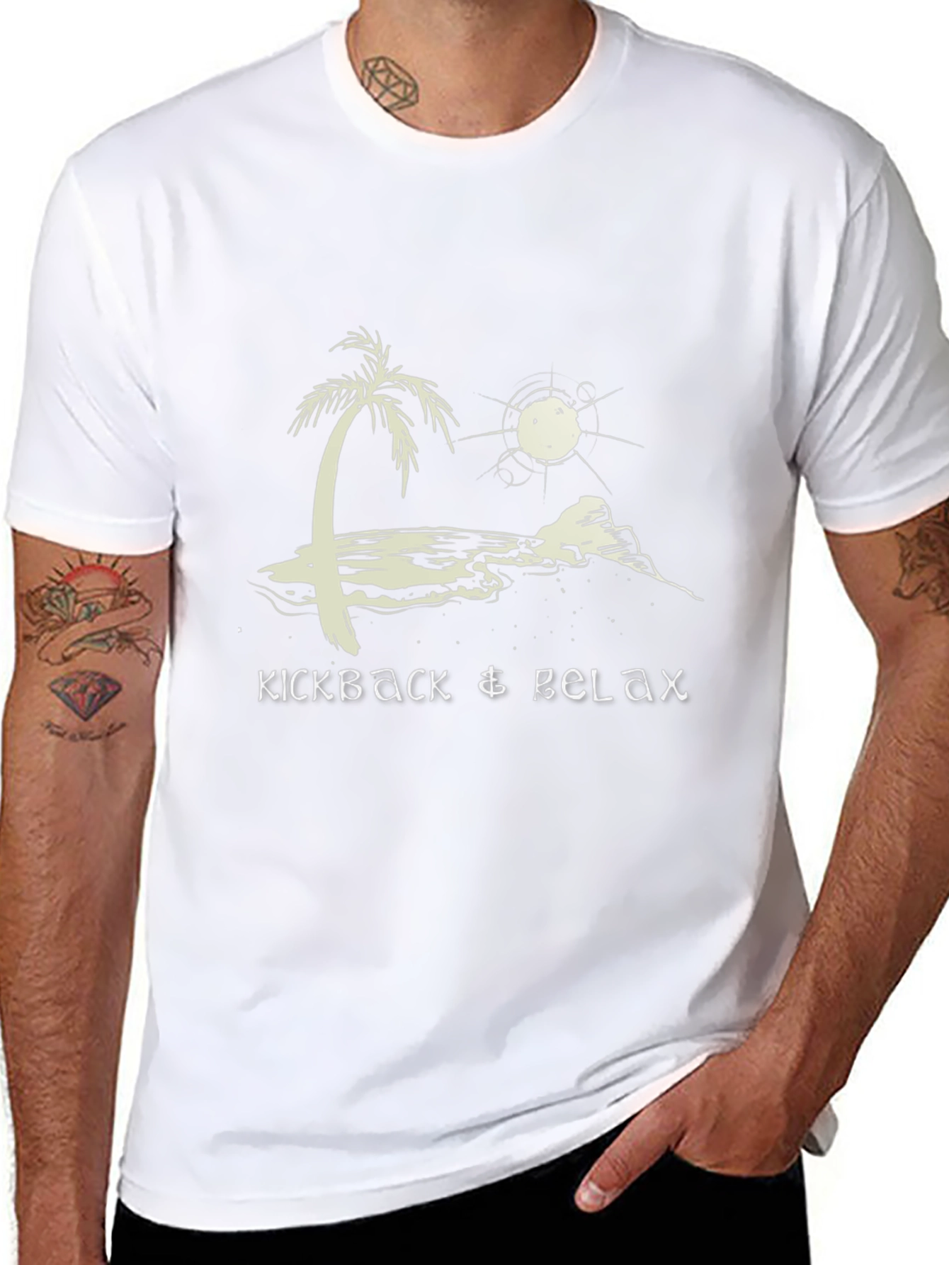 Kickback & Relax T-Shirt - Black Relaxed Fit