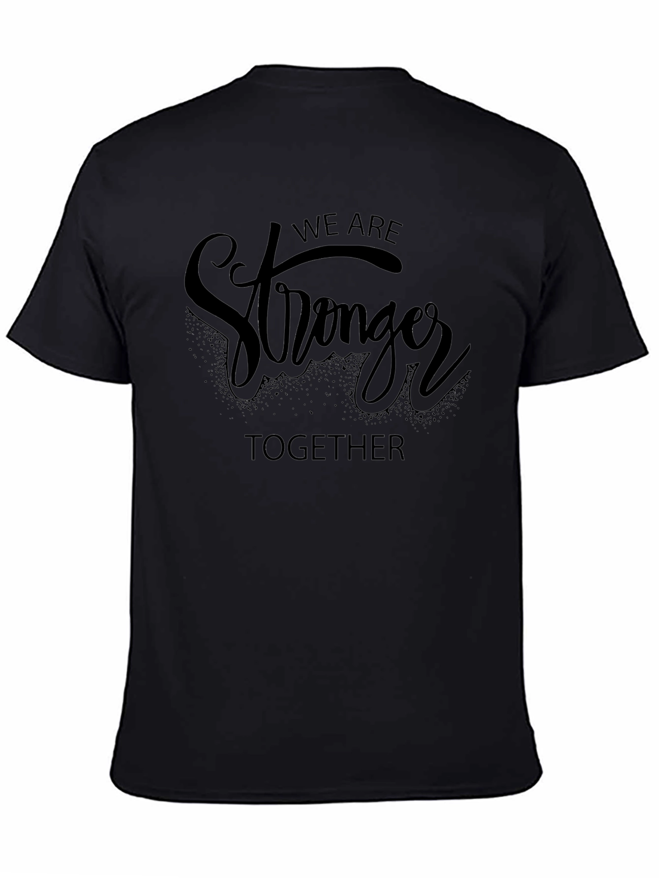 Stronger Together Black Graphic Tee