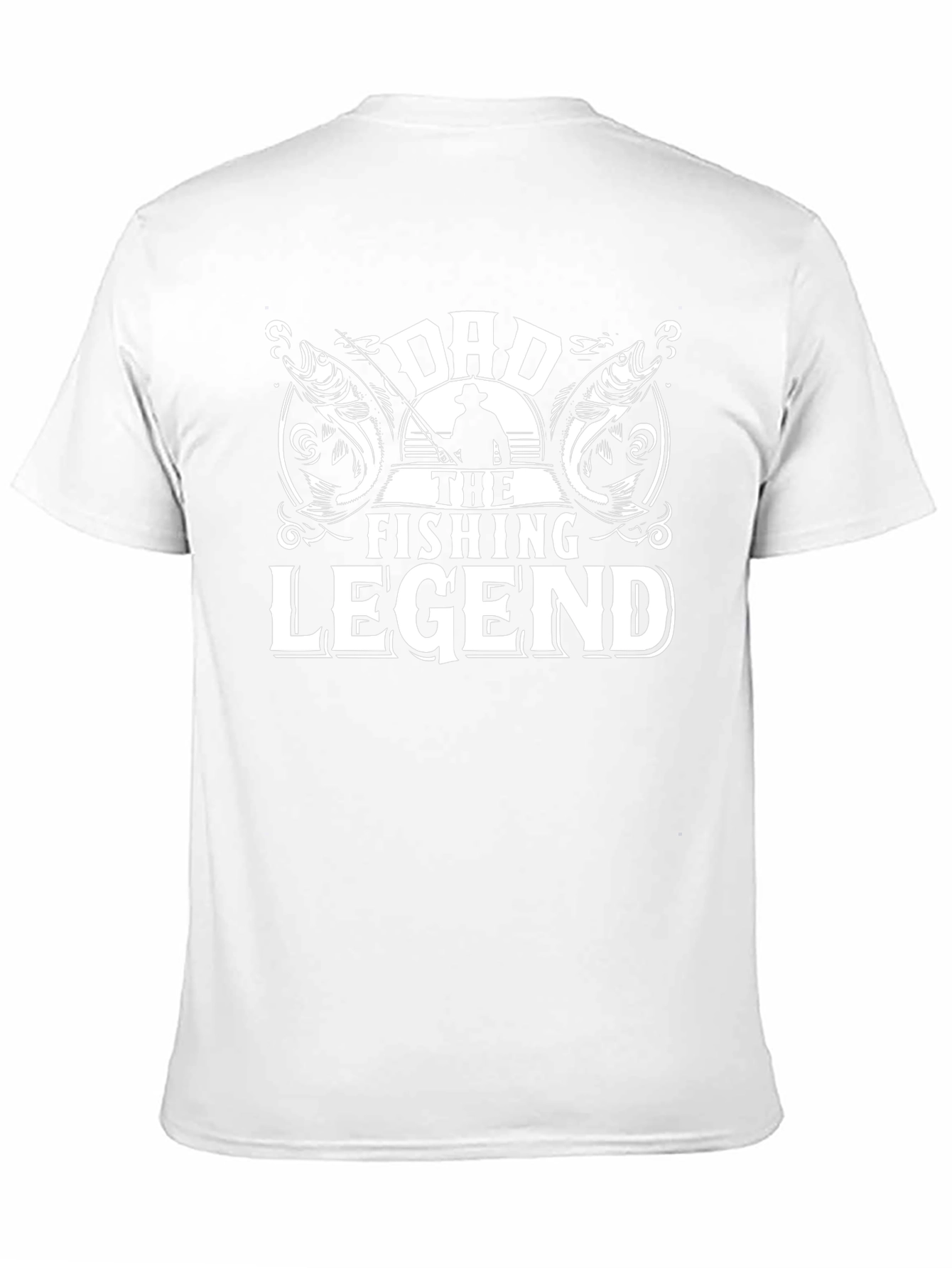 Dad The Fishing Legend Black T-Shirt