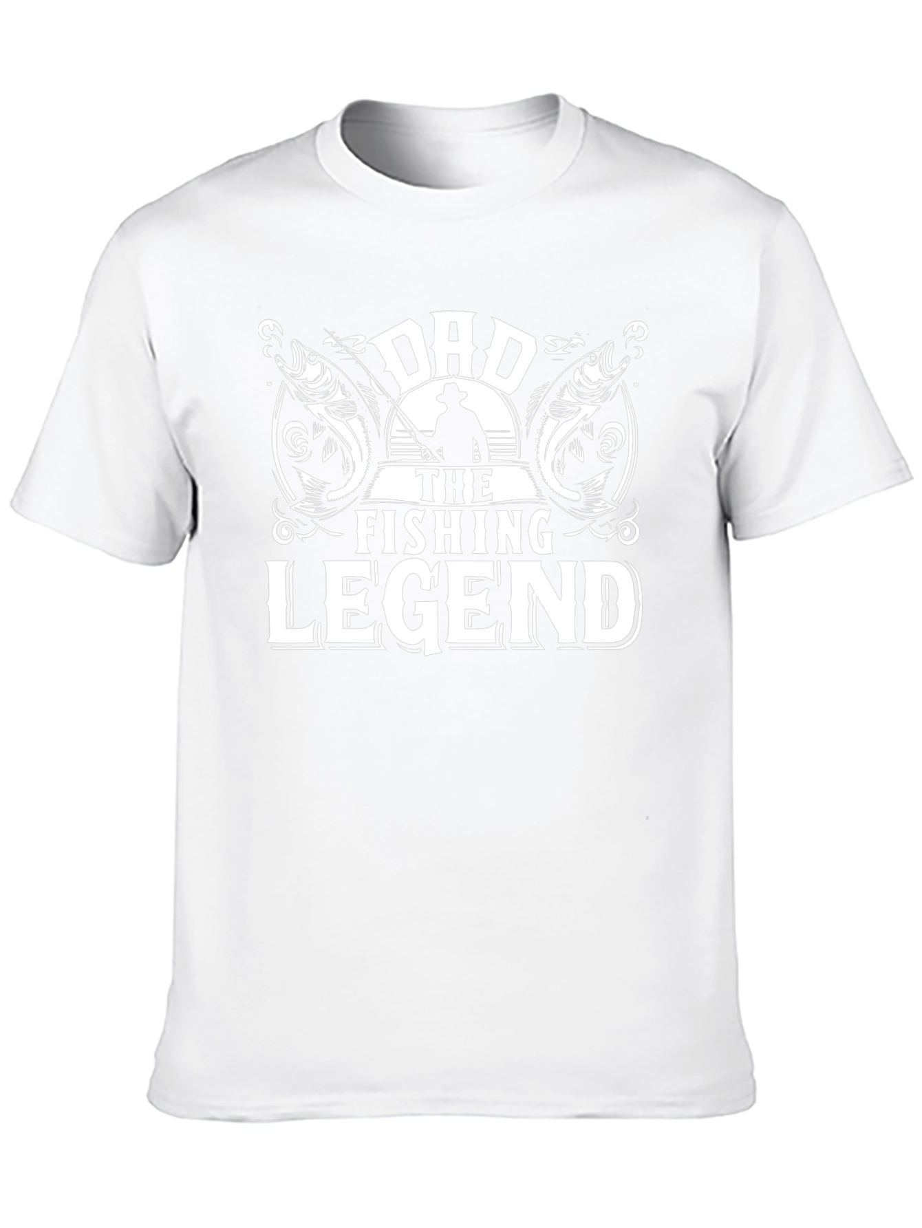 Dad The Fishing Legend Black T-Shirt