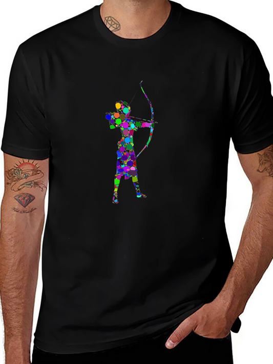 Archer Silhouette Graphic Tee - Stylish Black T-Shirt