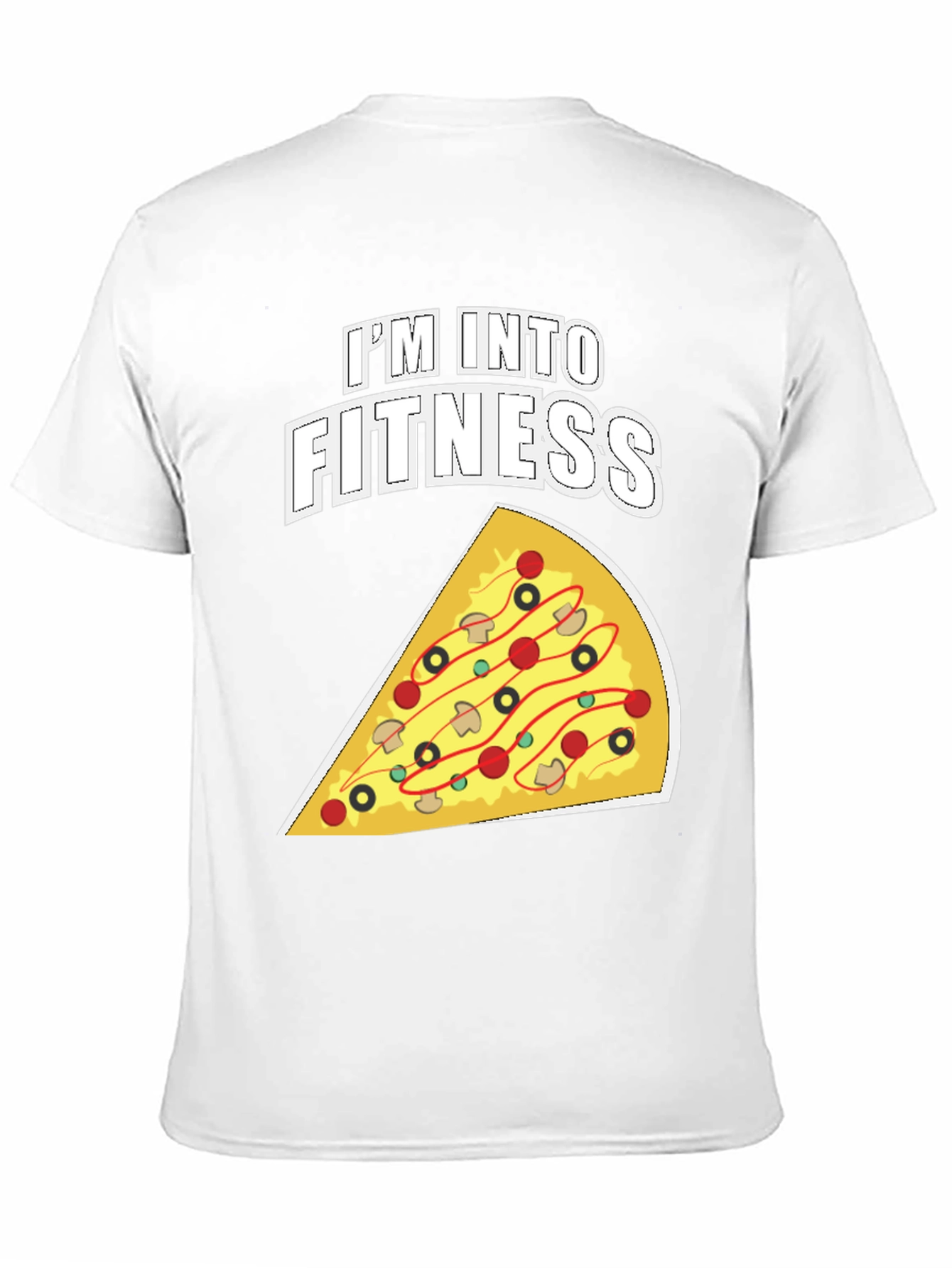 Im Into Fitness Pizza Graphic T-Shirt